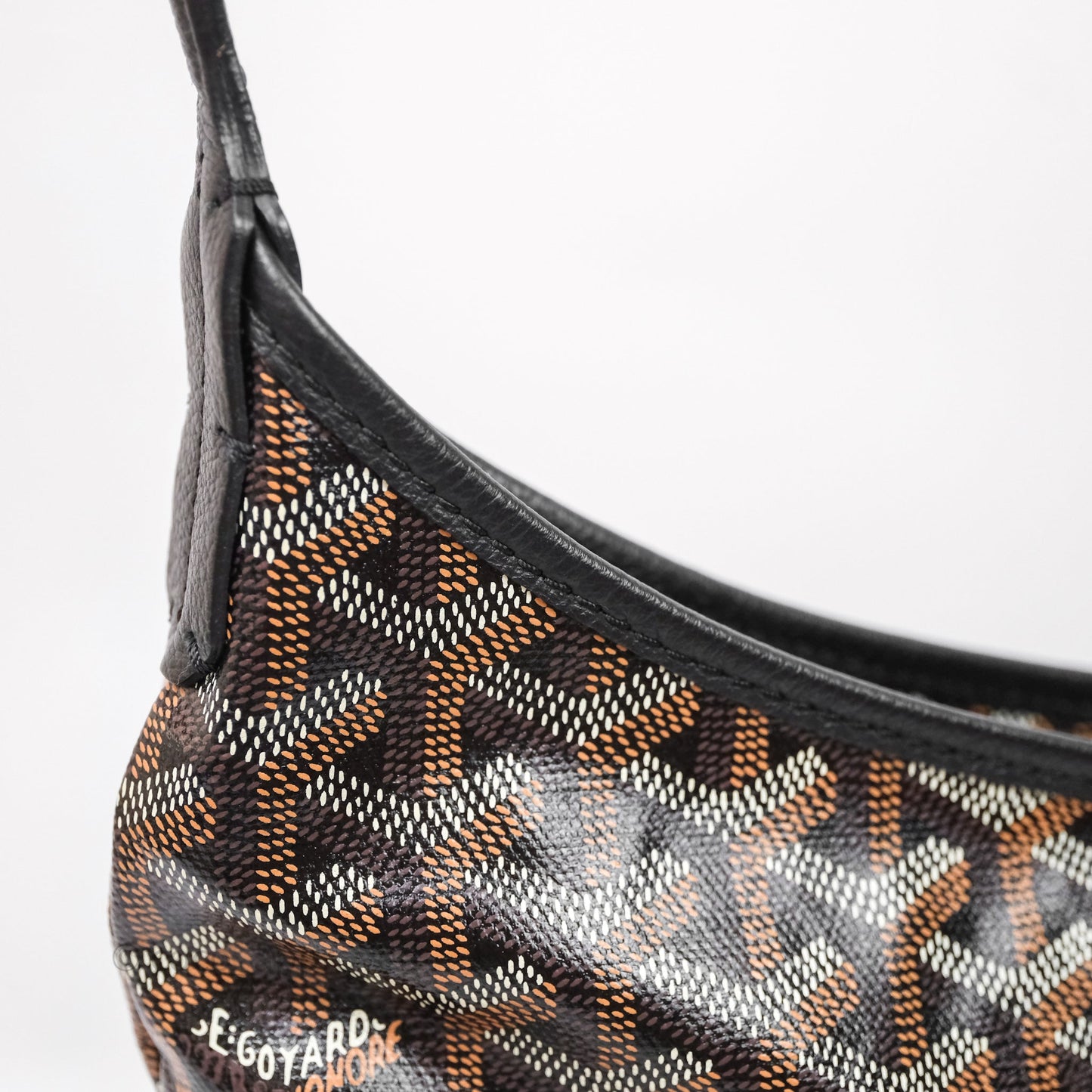 Goyard Bohème Hobo Bag Black Goyardine Canvas
