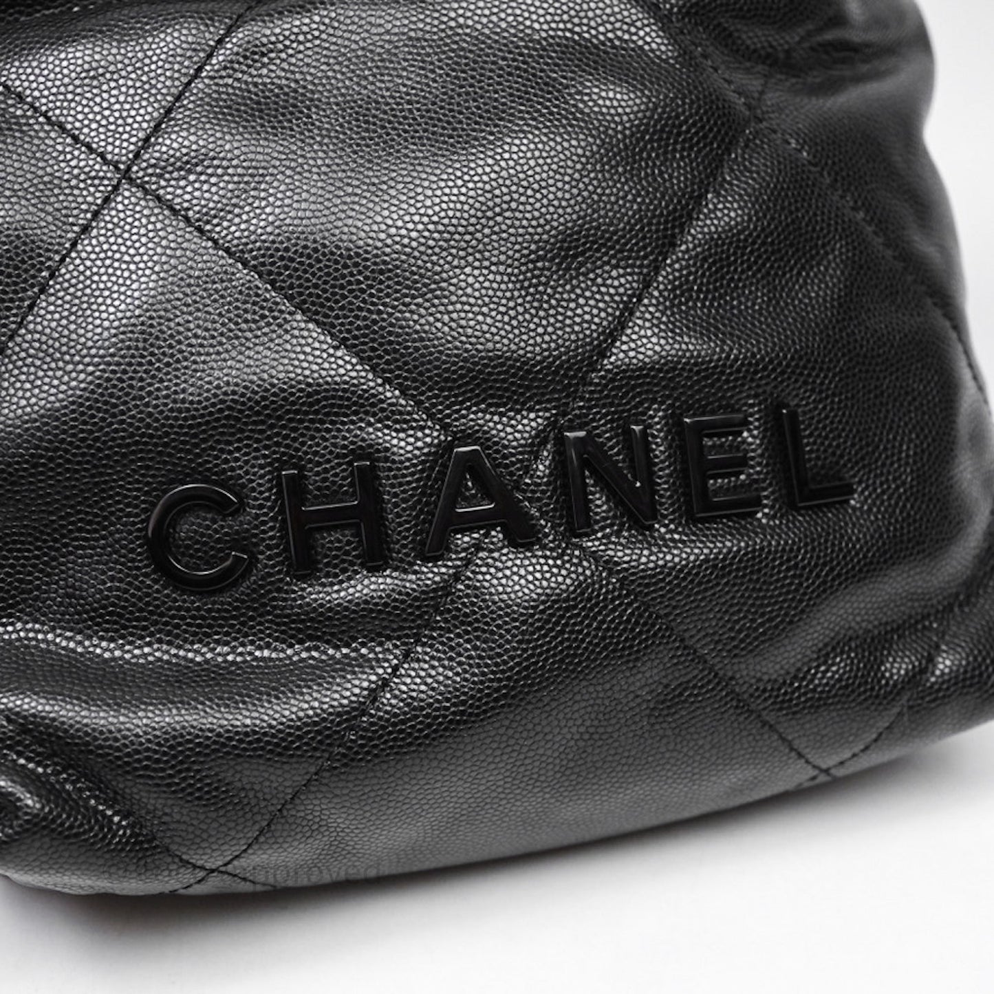 Chanel 22 Mini Black Caviar Aged Gold Hardware