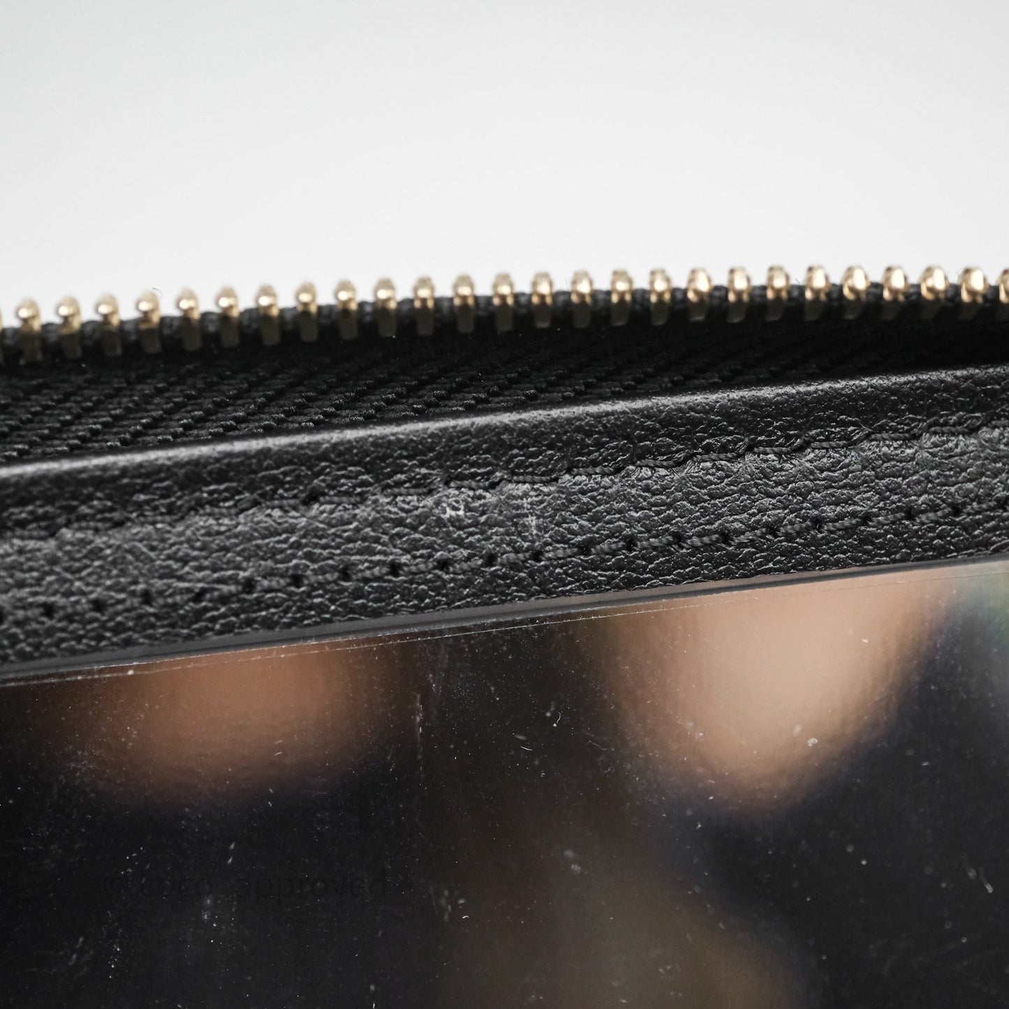 Chanel Vanity Rectangular Top Handle Black Lambskin Light Gold Hardware