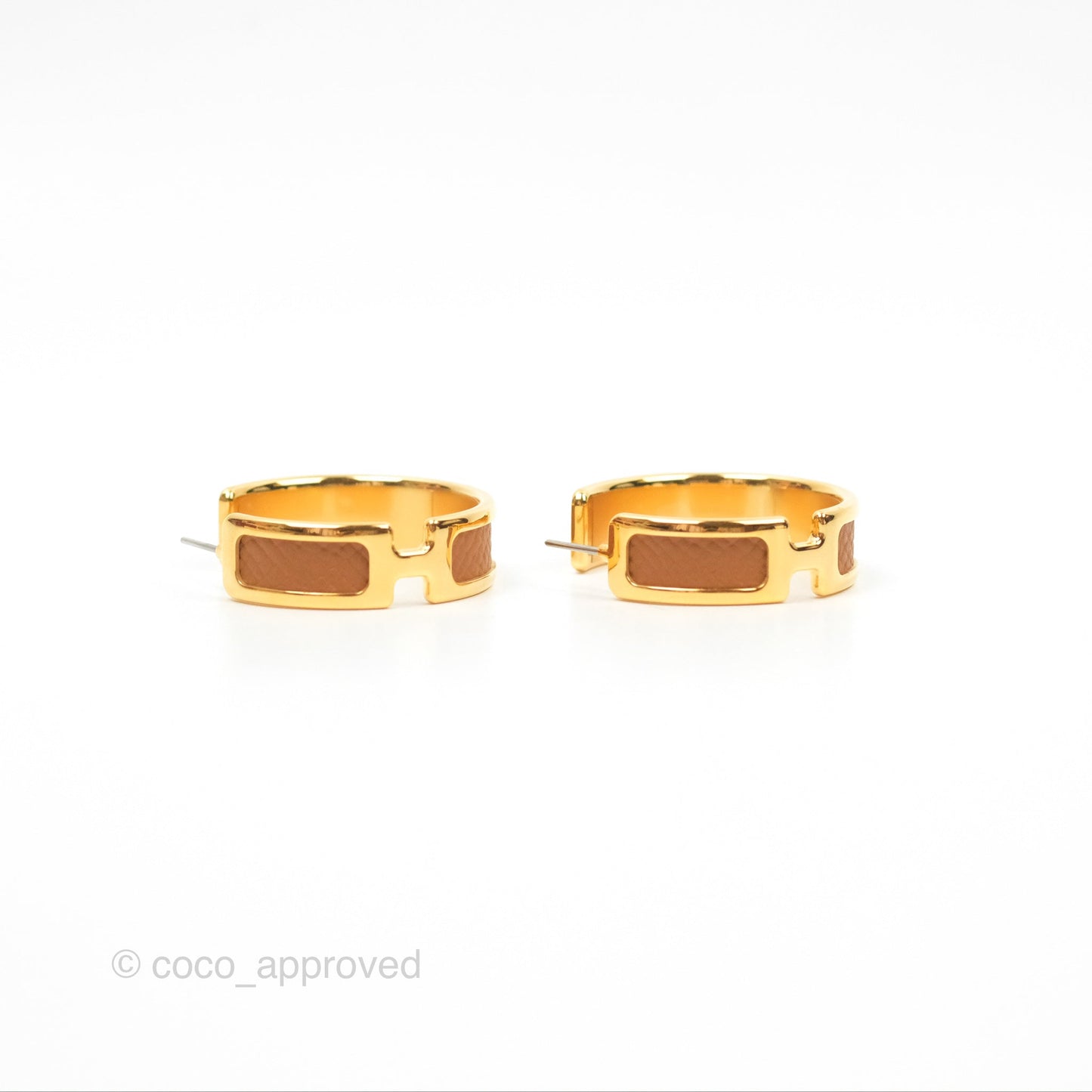 Hermès Olympe Earrings Gold Gold Hardware