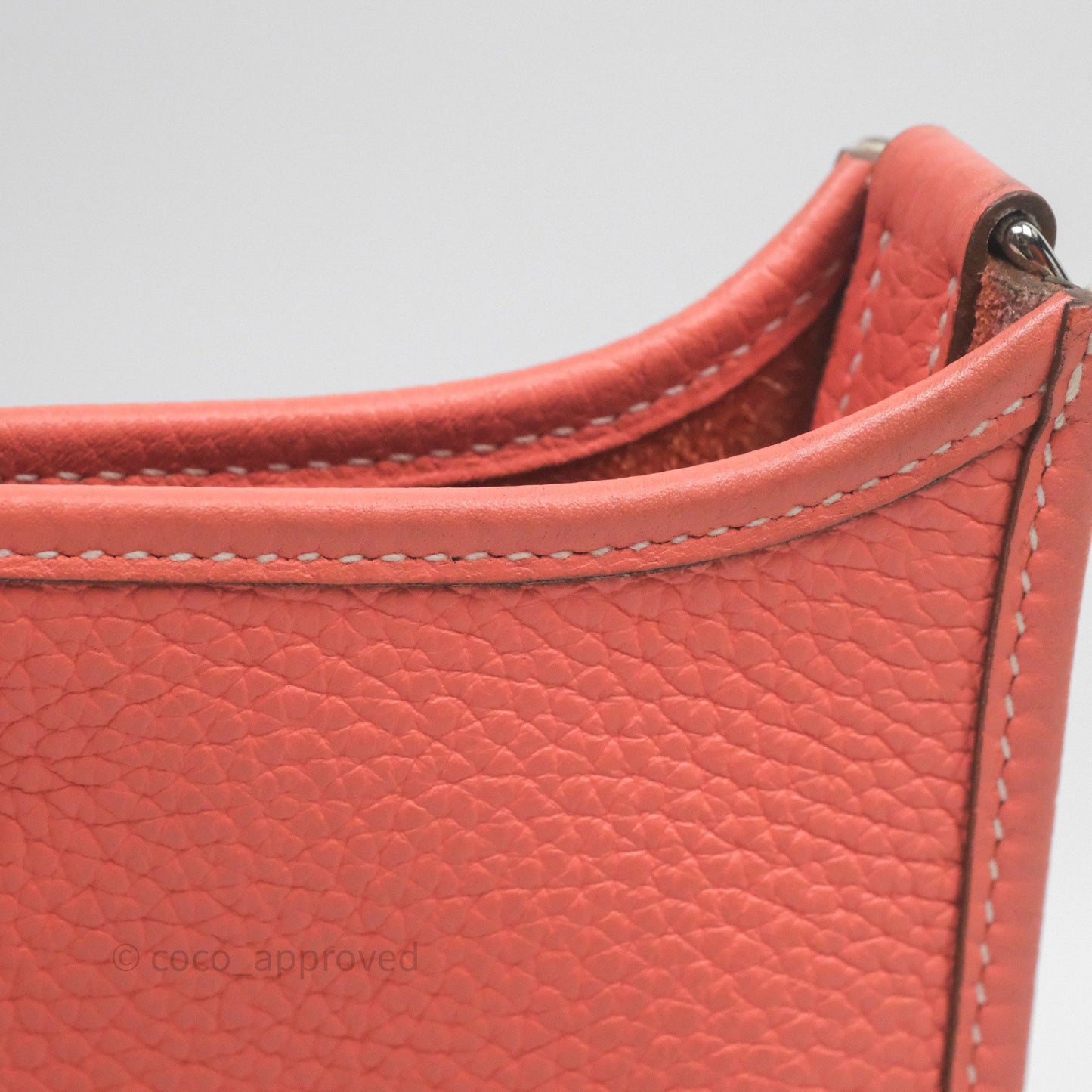 Hermès Mini Evelyne 16 Crevette L5 Clemence Palladium Hardware