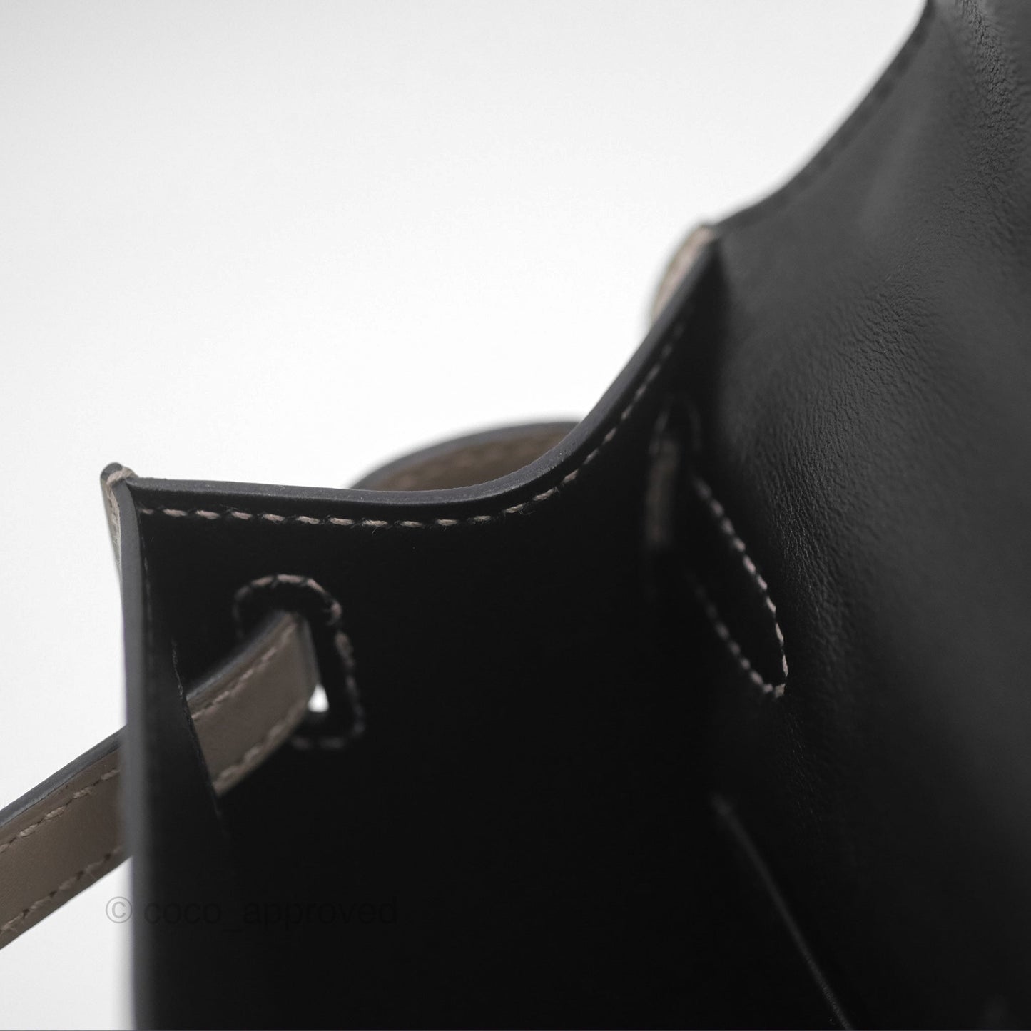 Hermès Kelly Pochette Clutch HSS Gris Asphalte M8/ Noir 89 Palladium Hardware