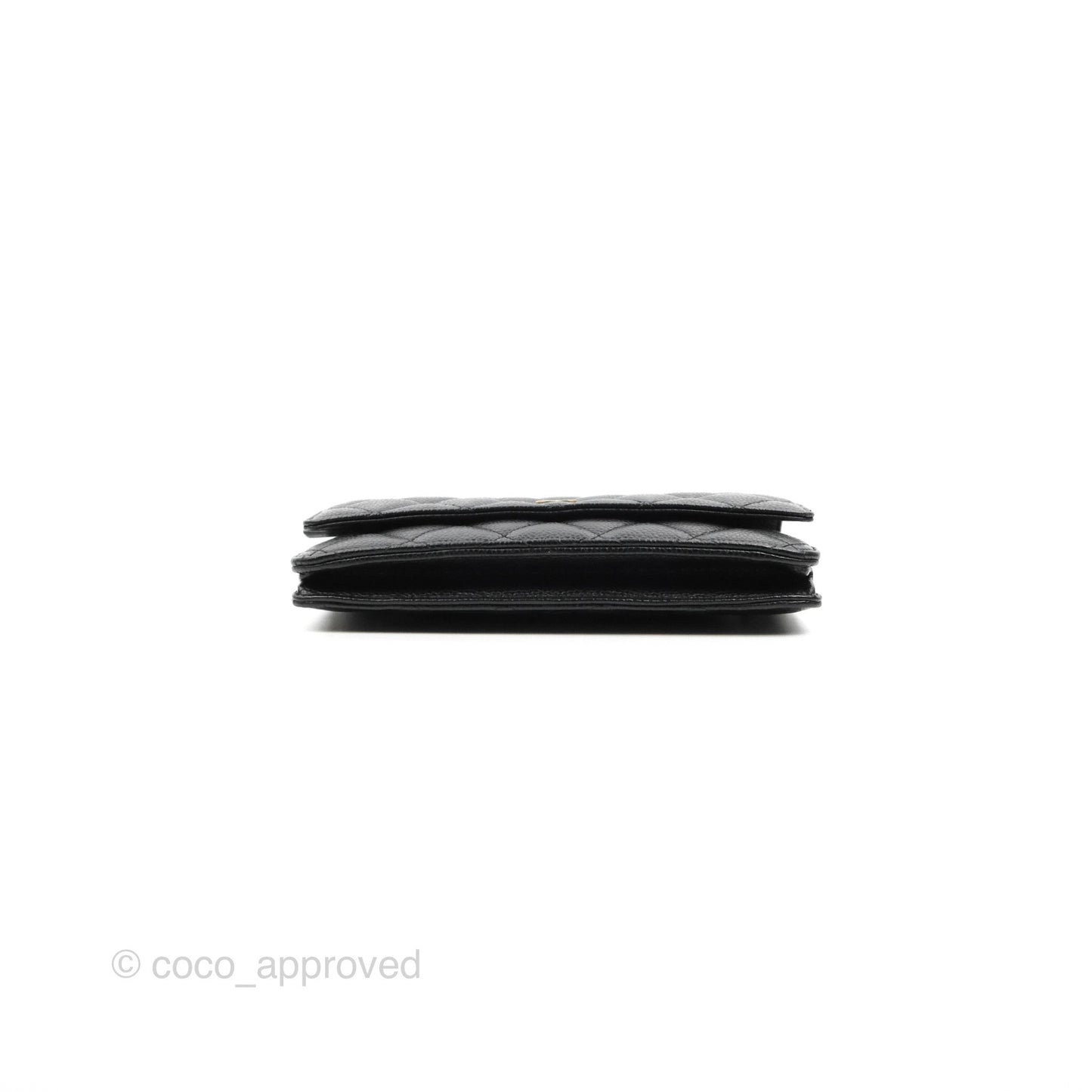 Chanel Quilted Classic WOC Black Caviar Gold Hardware