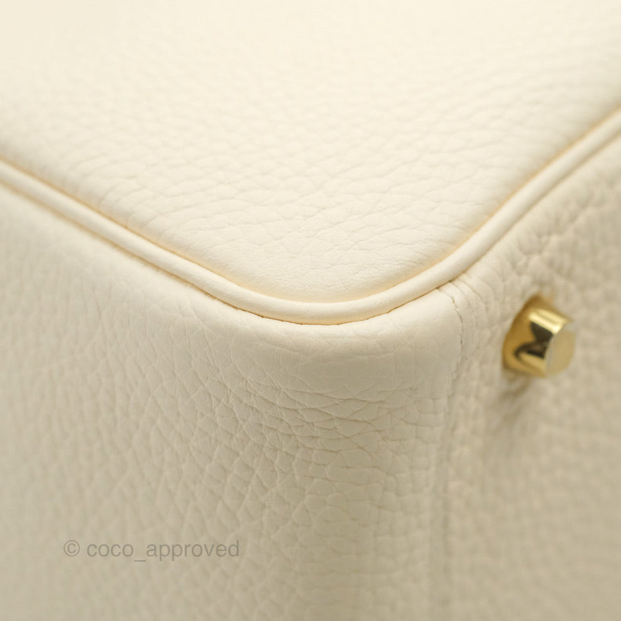 Hermès Lindy 26 Nata Clemence Gold Hardware