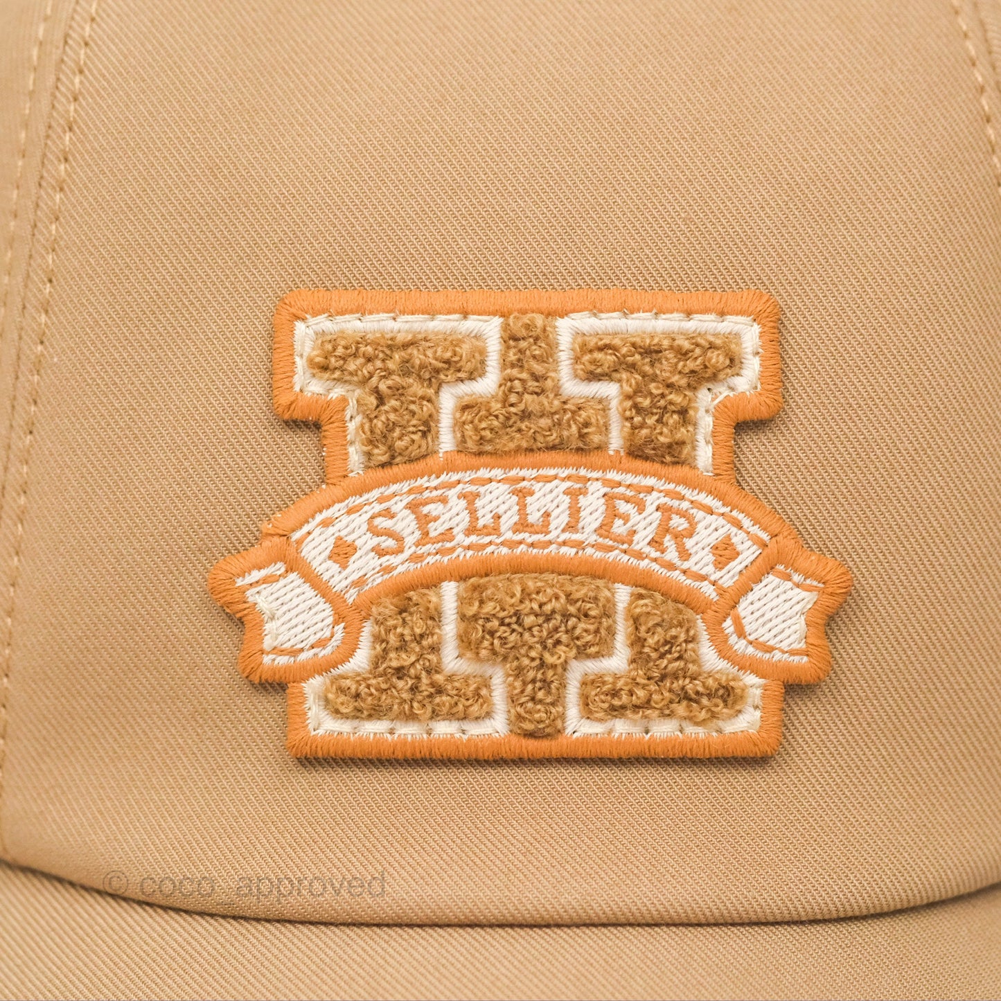 Hermès Davis H Sellier Cap Beige Camel