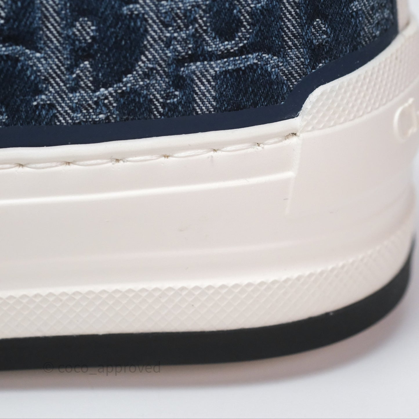 Christian Dior Walk'n'Dior Platform Sneaker Blue Denim Size 37.5