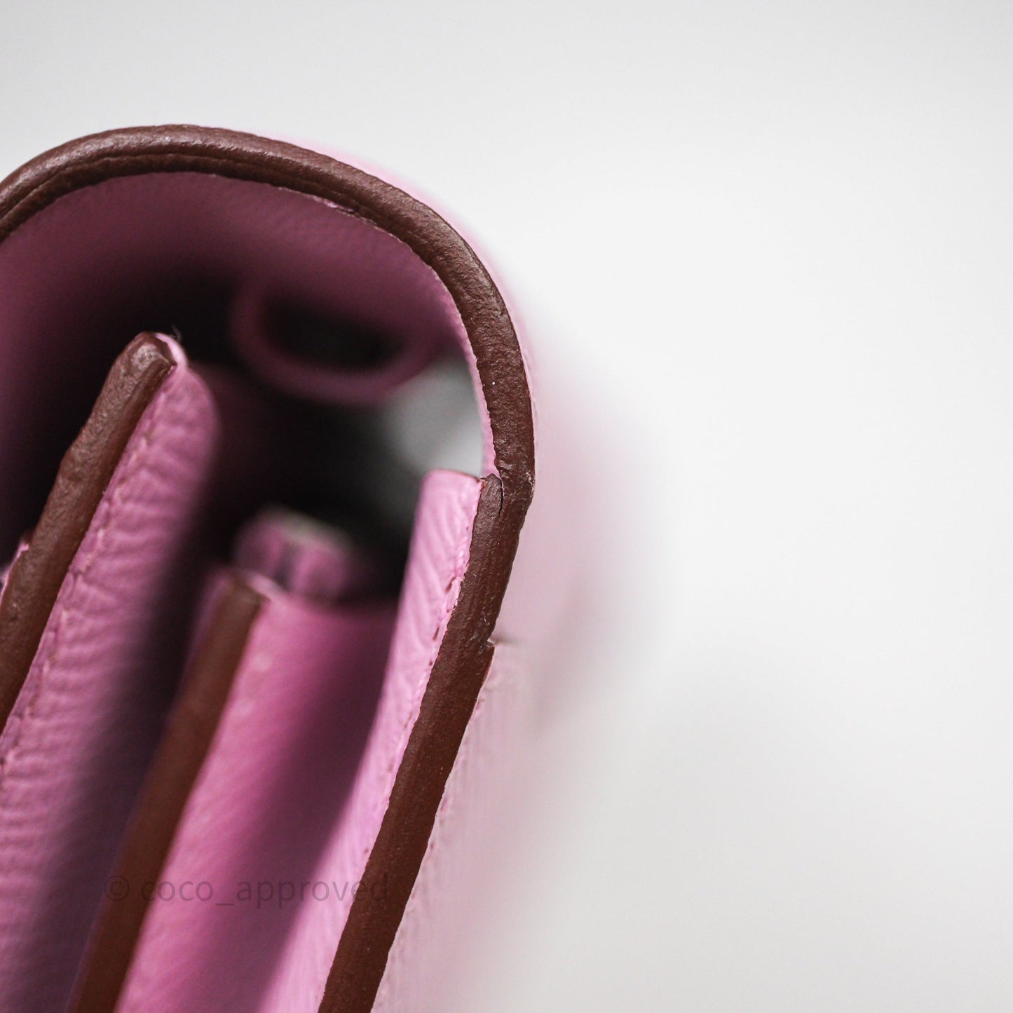 Hermès Constance To Go Wallet Mauve Sylvestre X9 Epsom Palladium hardware