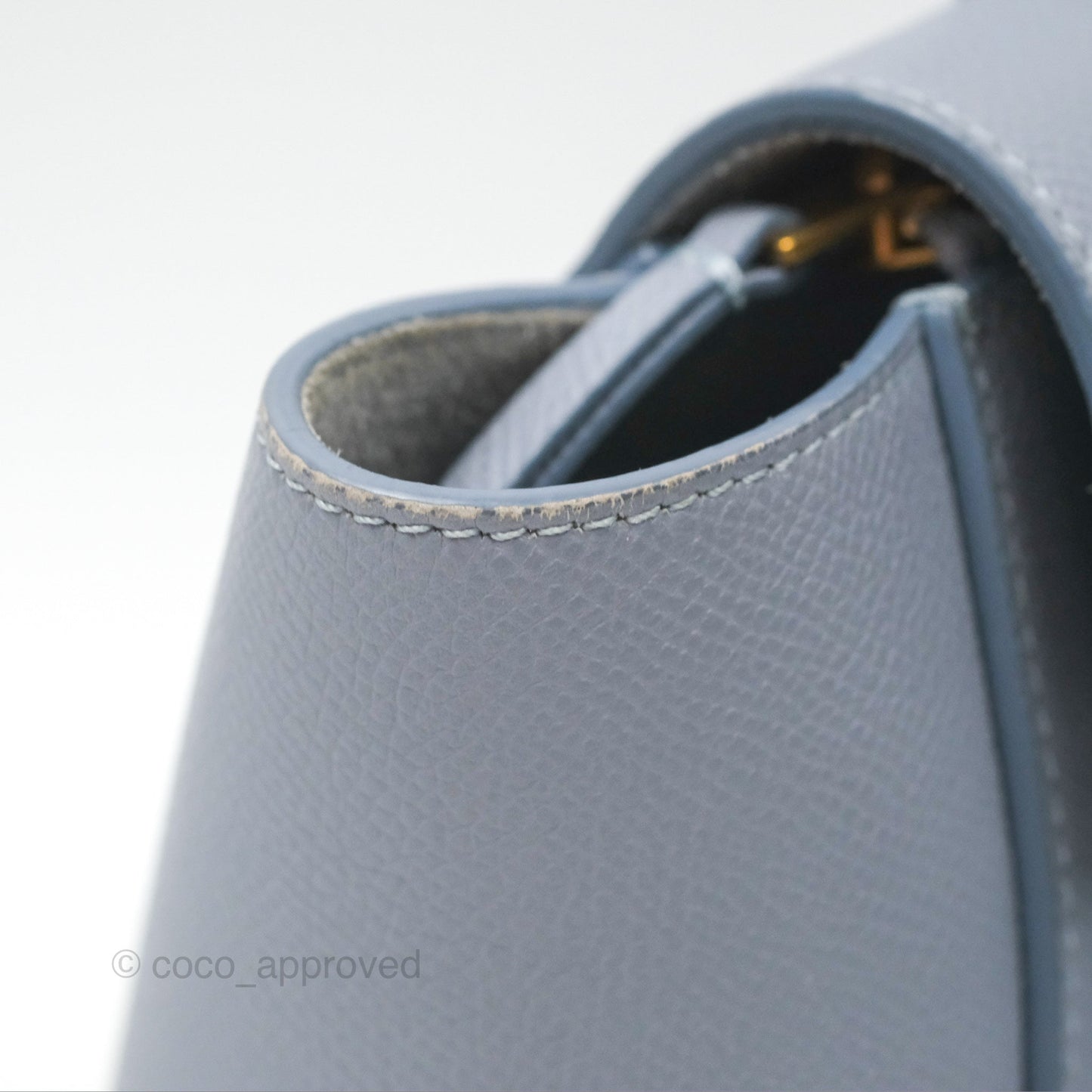 Celine Nano Belt Bag Arctic Blue Grained Calfskin Gold Hardware