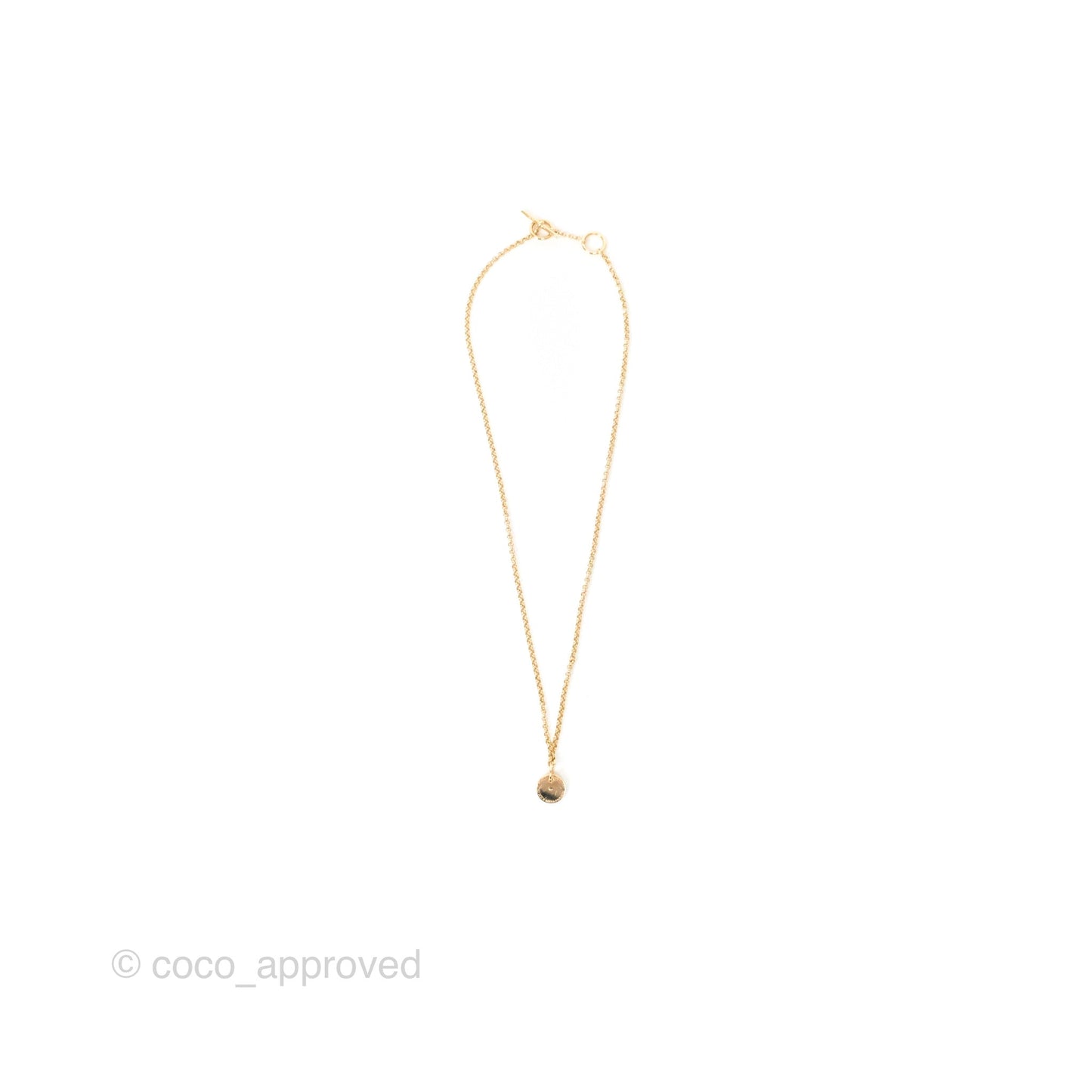 Hermes Clou de Selle Gambade Necklace Diamond Rose Gold