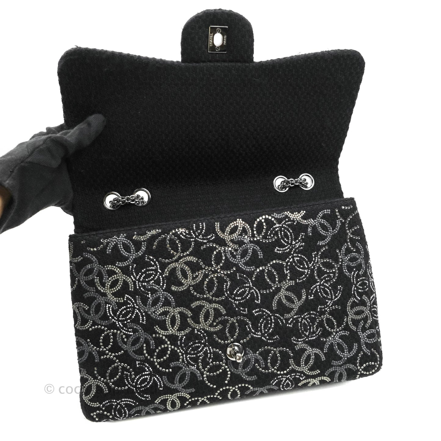 Chanel Jumbo Single Flap CC Pudong Strass