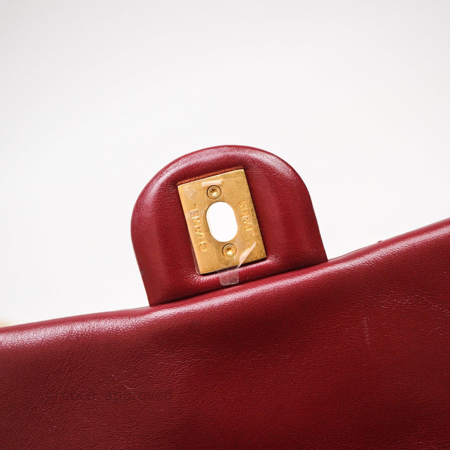 Chanel Small All Slide Adjustable Chain Flap Bag Burgundy Lambskin Aged Gold Hardware