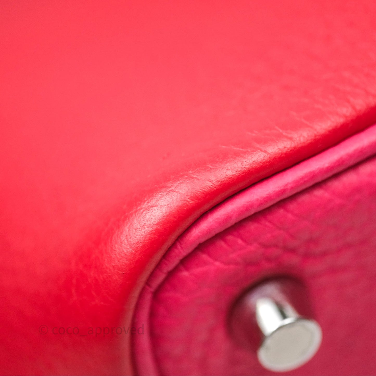 Hermès Picotin 18 Rouge de Coeur S3/ Rose Extrême I6/ Bleu Zanzibar B3 Clemence Palladium Hardware