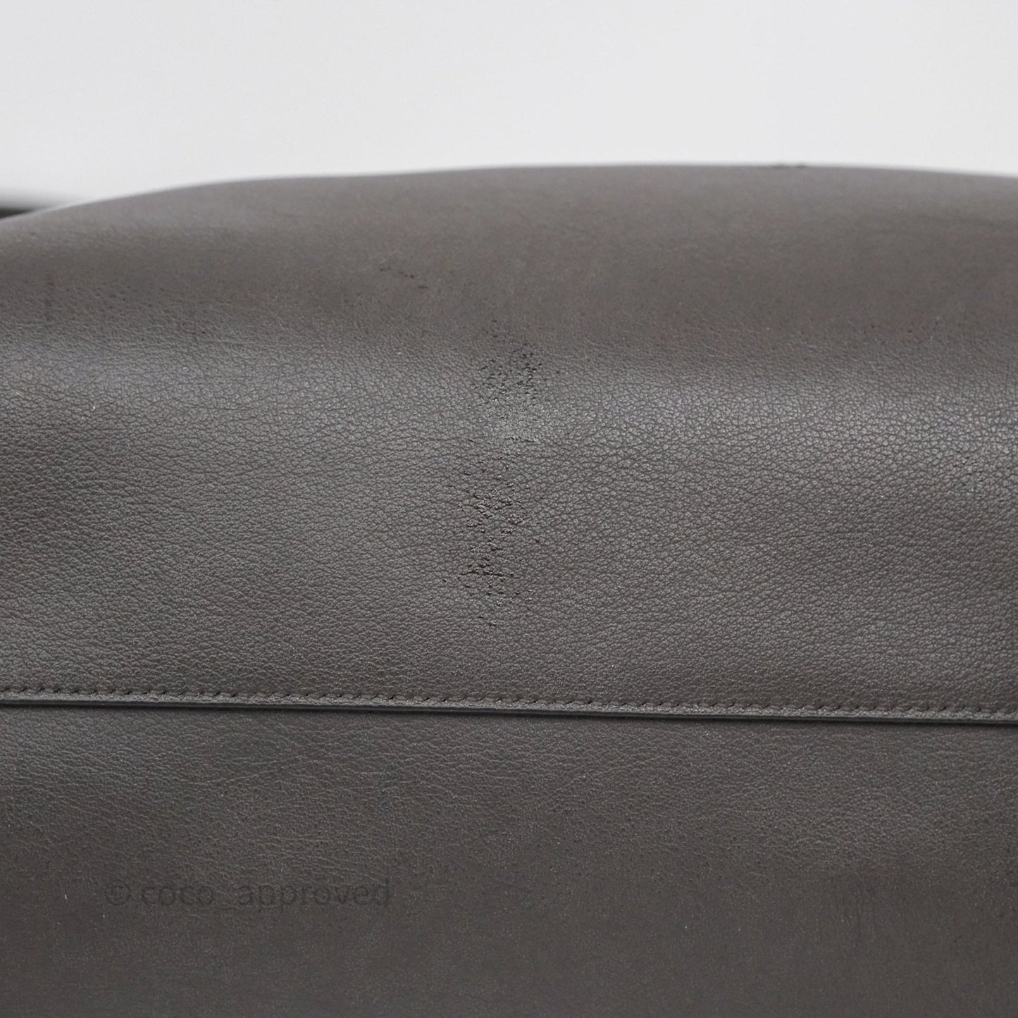 Saint Laurent Large Shopping Tote Dark Grey Calfskin