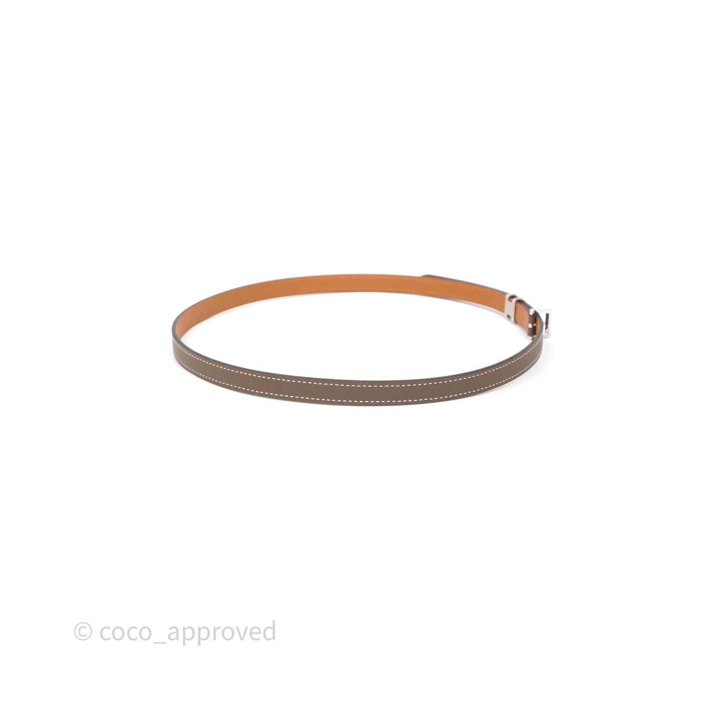 Hermes Pop H 15 Belt Etoupe