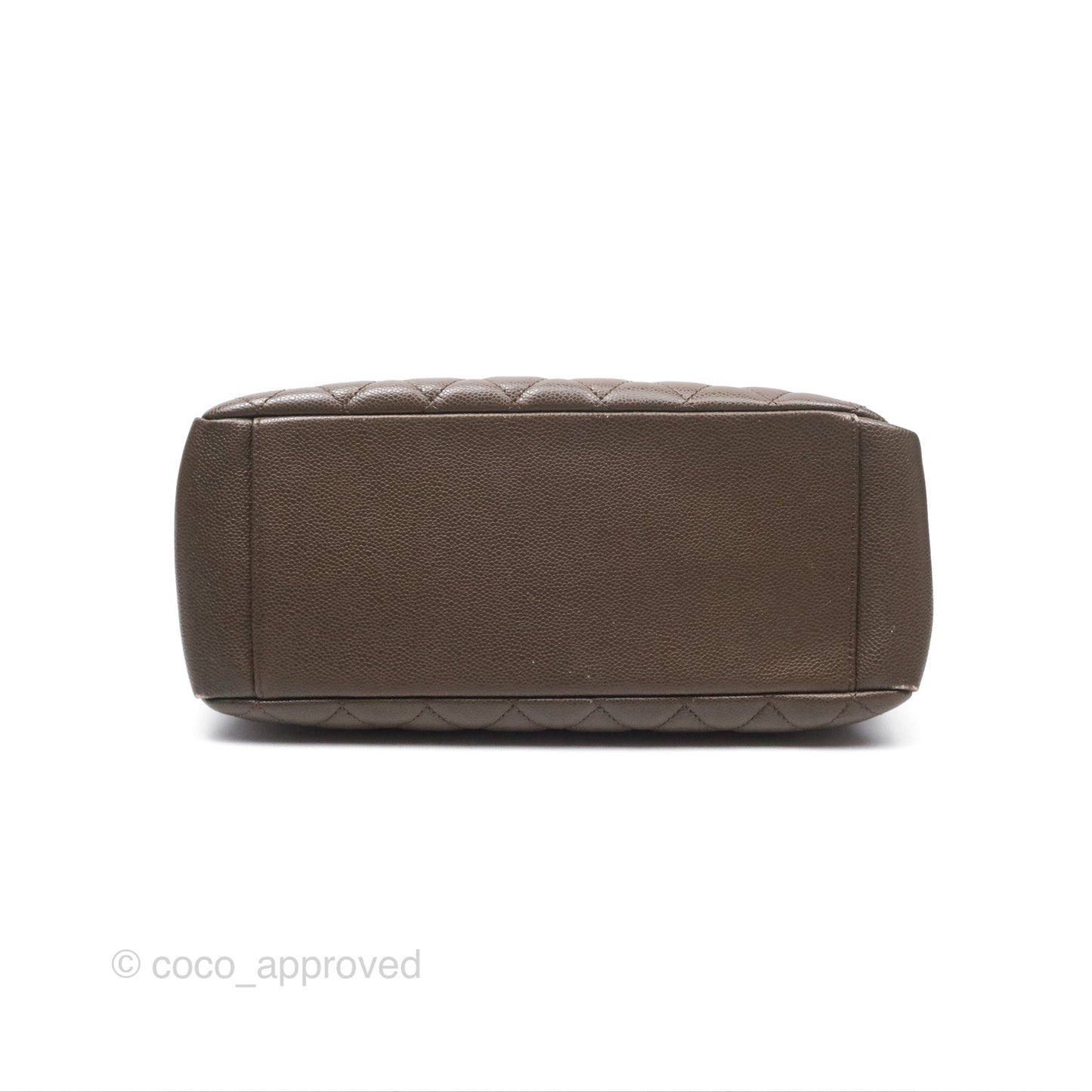 Chanel GST Chocolate Brown Caviar Silver Hardware