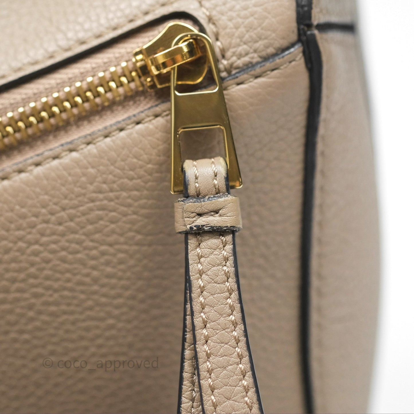 Loewe Small Puzzle Bag Sand Mink Grained Calfskin