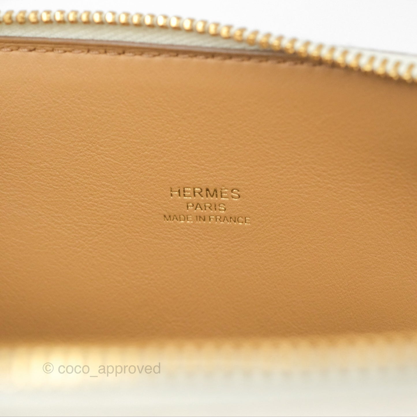 Hermès Bolide 1923 25 Mushroom 0T/Biscuit 48 Evercolor Gold Hardware