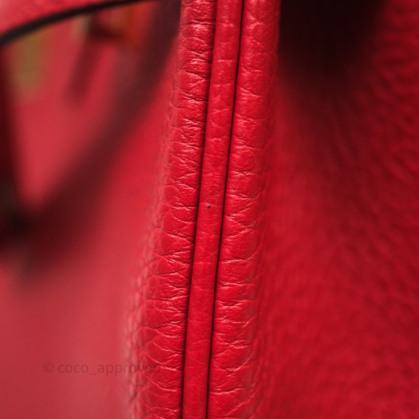 Hermes Birkin 30 Rouge Togo Gold Hardware