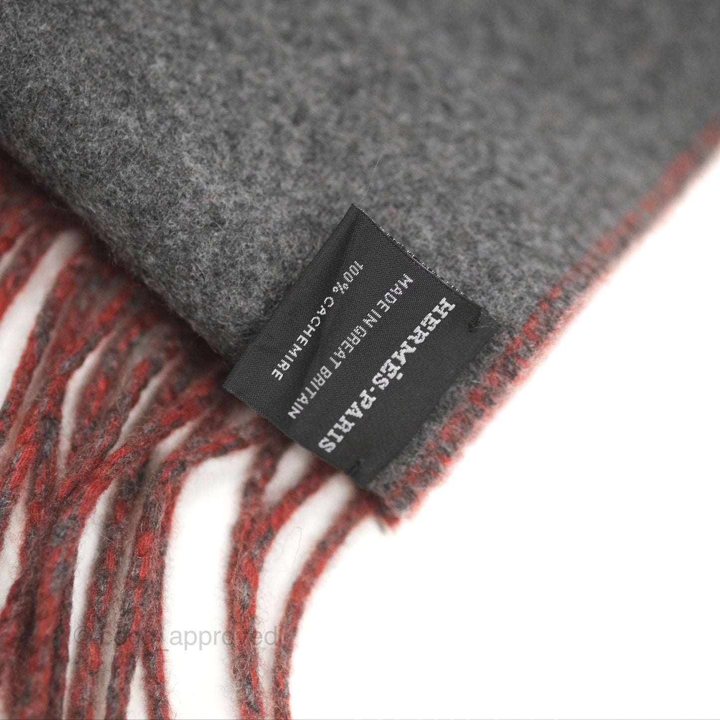 Hermès Casaque Grand Mors Muffler Grenat / Anthracite