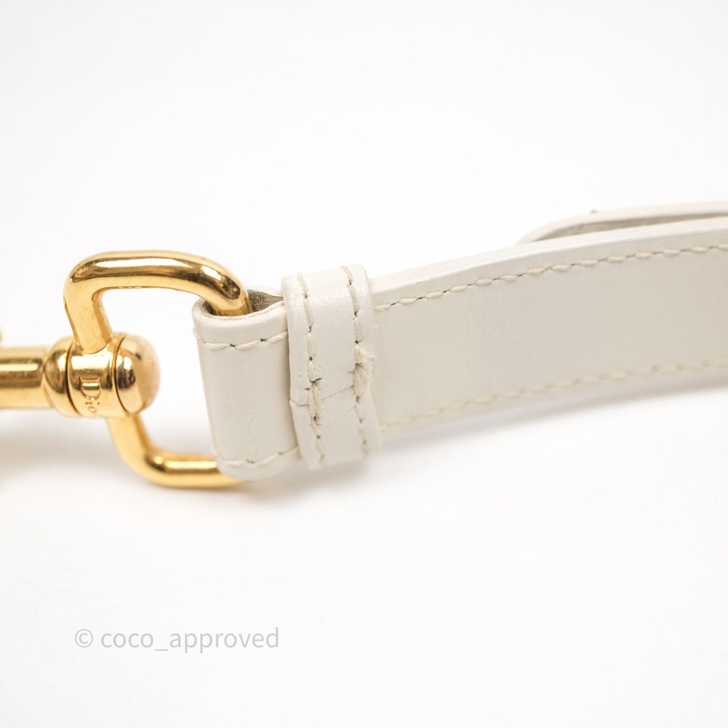 Dior Medium Bobby Bag Off White Calfskin Gold Hardware