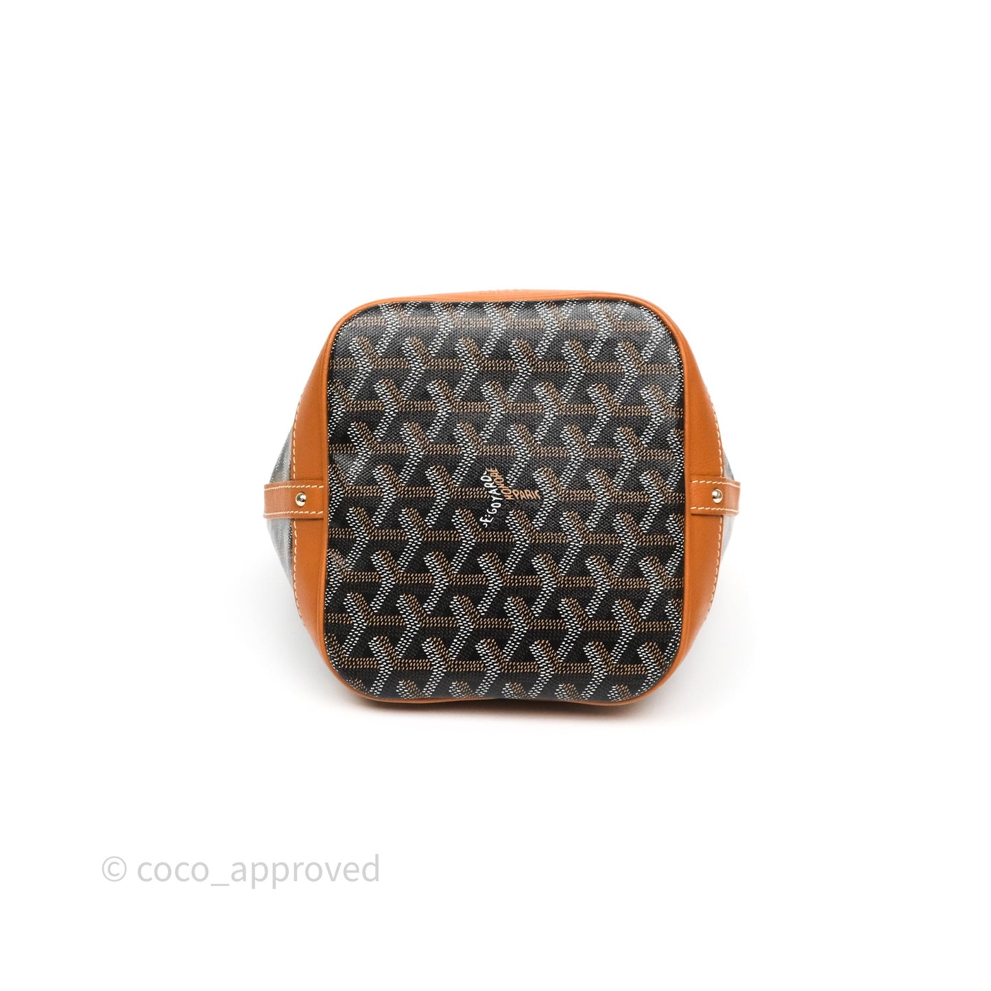 Goyard Petit Flot Bucket Bag Black & Tan Goyardine