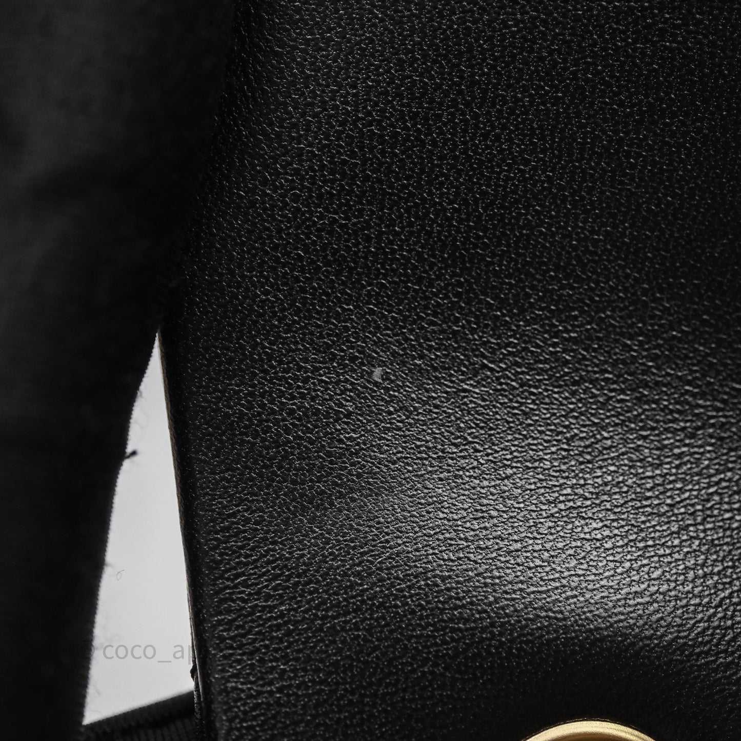 Chanel Quilted Mini Rectangular Black Lambskin Gold Hardware