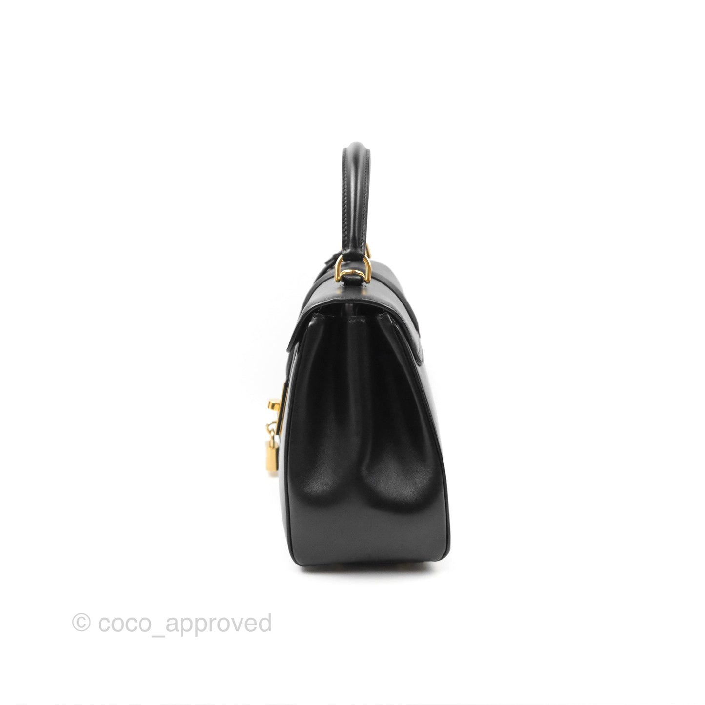Celine Small 16 Bag Black Satinated Calfskin