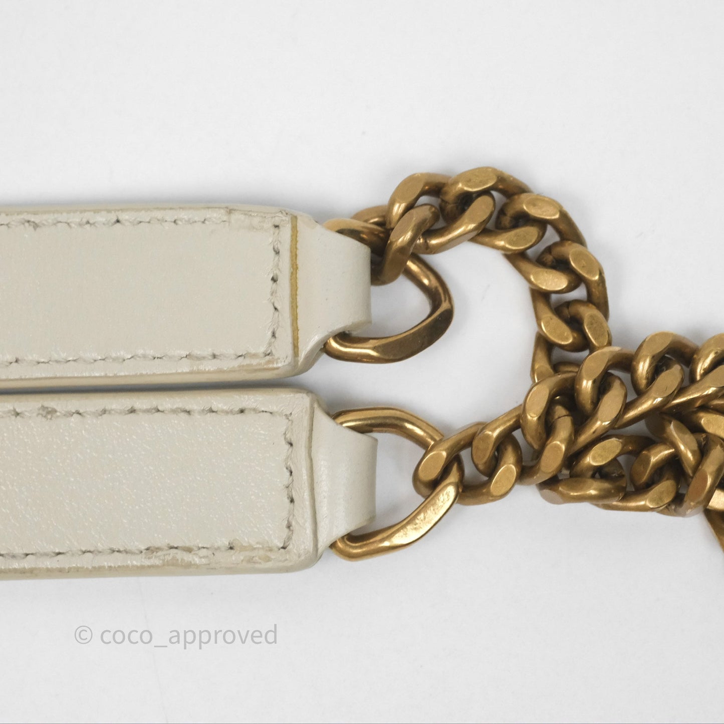 Saint Laurent Loulou Small Flap Bag Ivory Light Beige Gold Hardware
