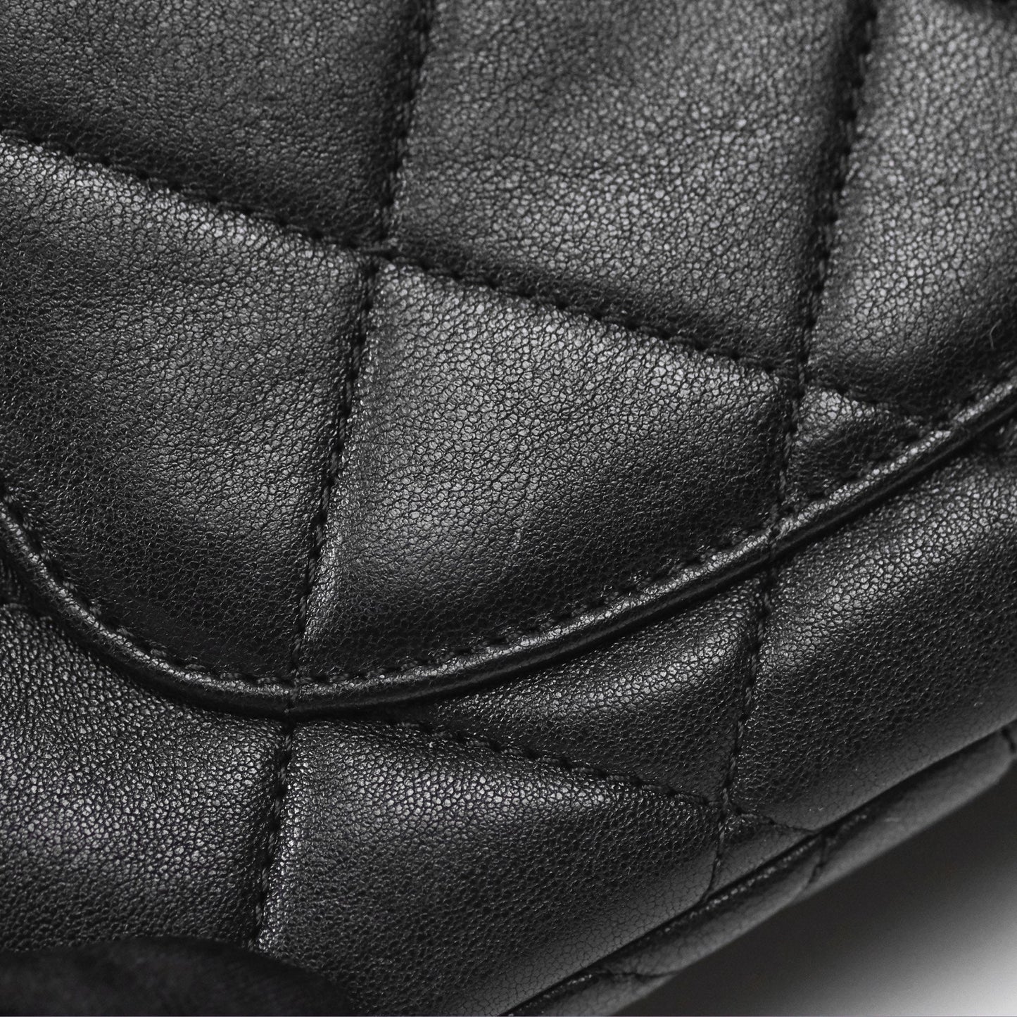 Chanel Mini Top Handle Flap Black Lambskin Aged Gold Hardware 23C