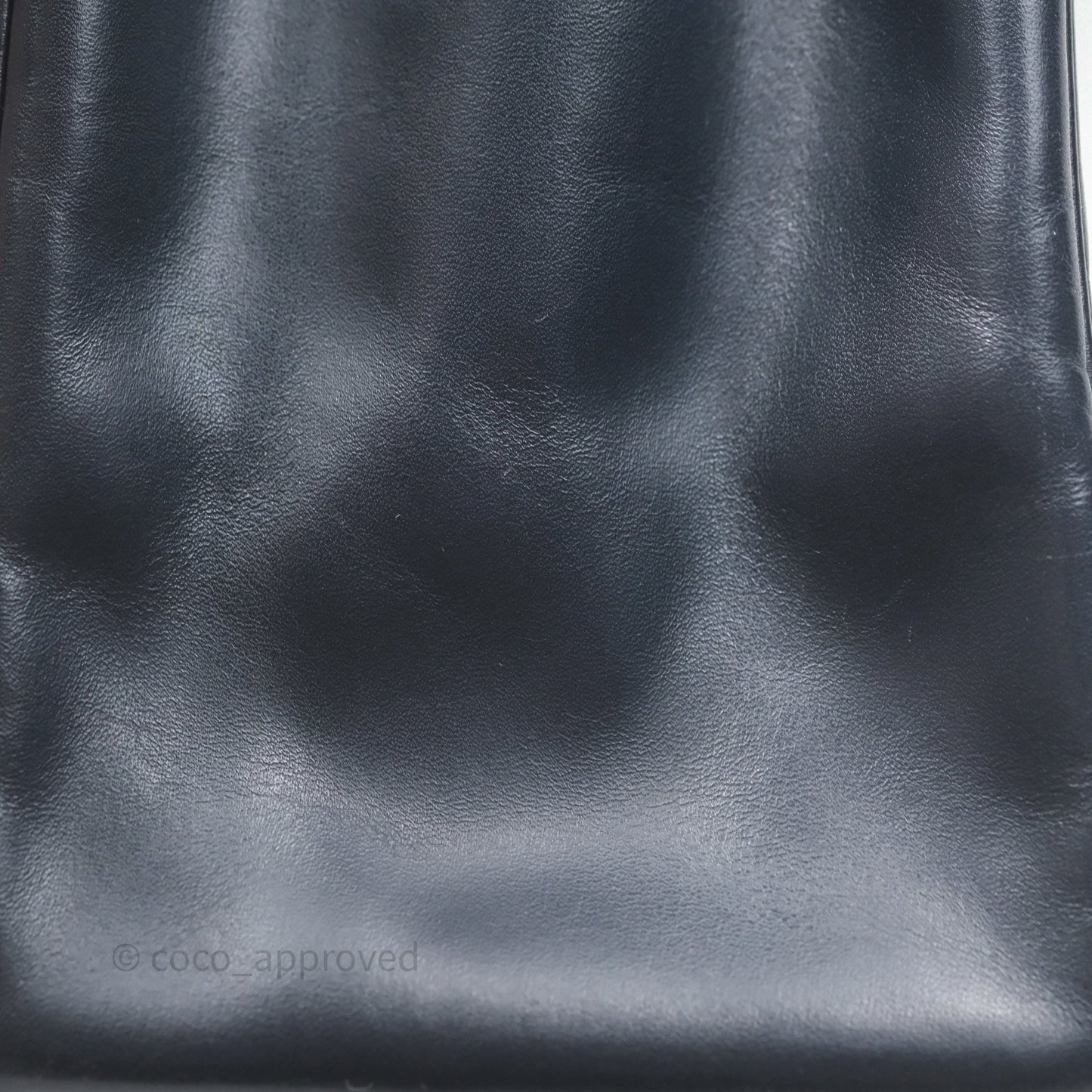 Hermès Vintage Kelly 28 Retourn Navy Box Leather Gold Hardware