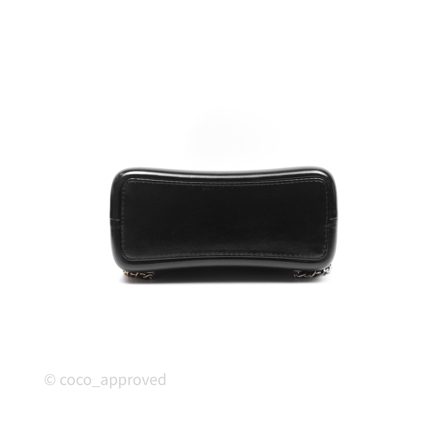 Chanel Small Gabrielle Backpack Quilted Black Aged Calfskin