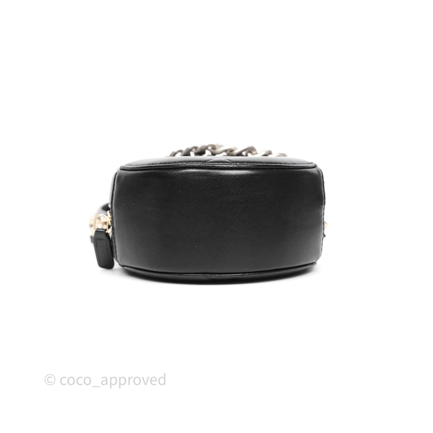 Chanel 19 Round Clutch With Chain Black Mixed Hardware