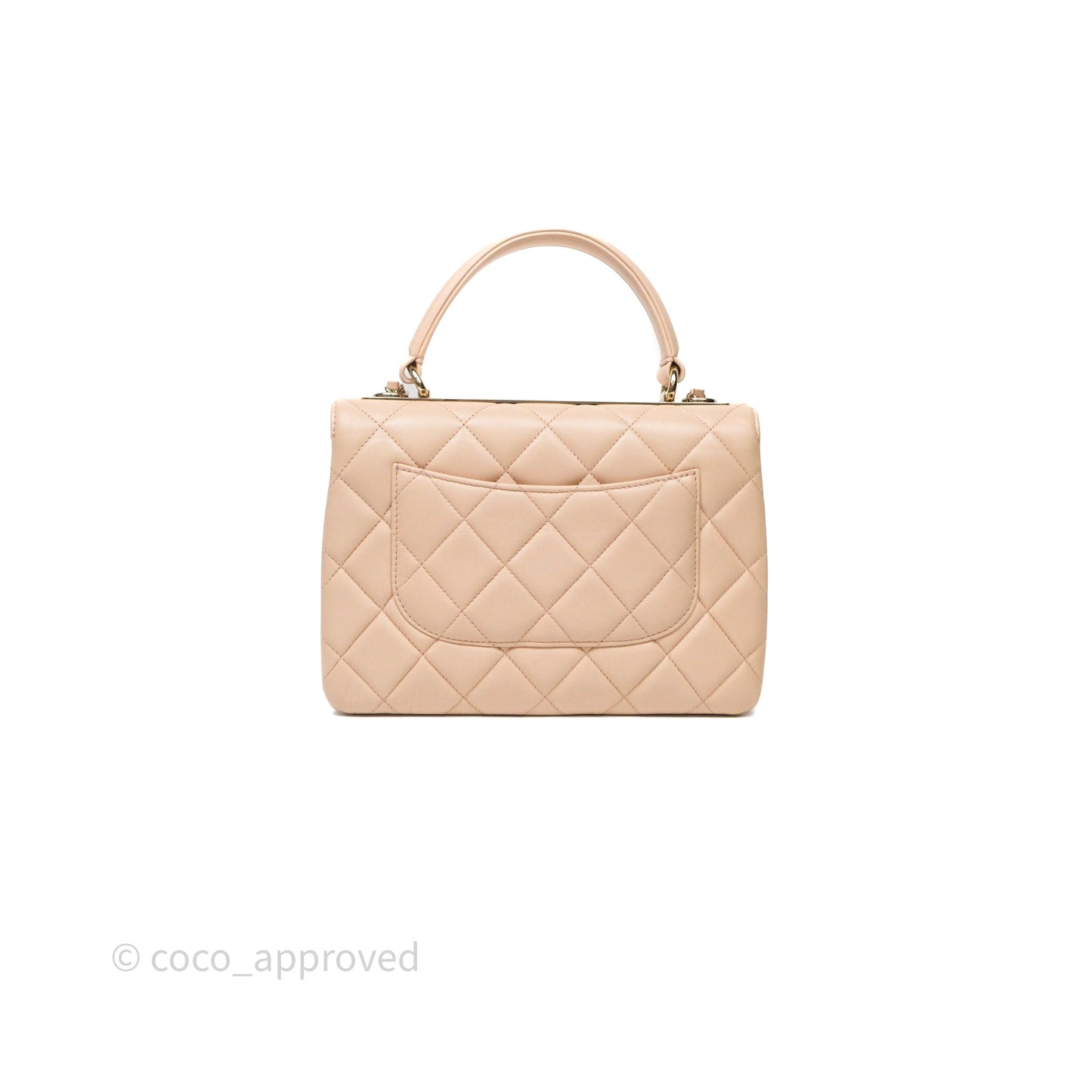 Chanel Small Trendy CC Beige Lambskin Gold Hardware