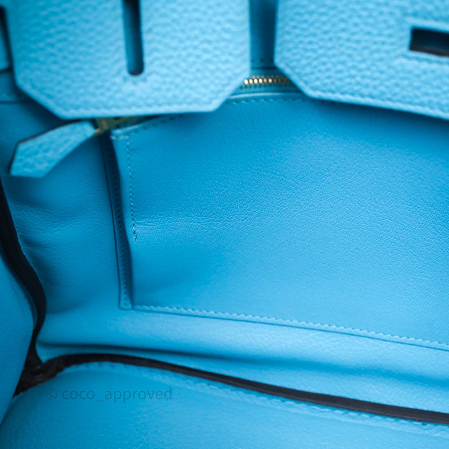 Hermès Birkin 30 Bleu De Nord P3 Togo Gold Hardware