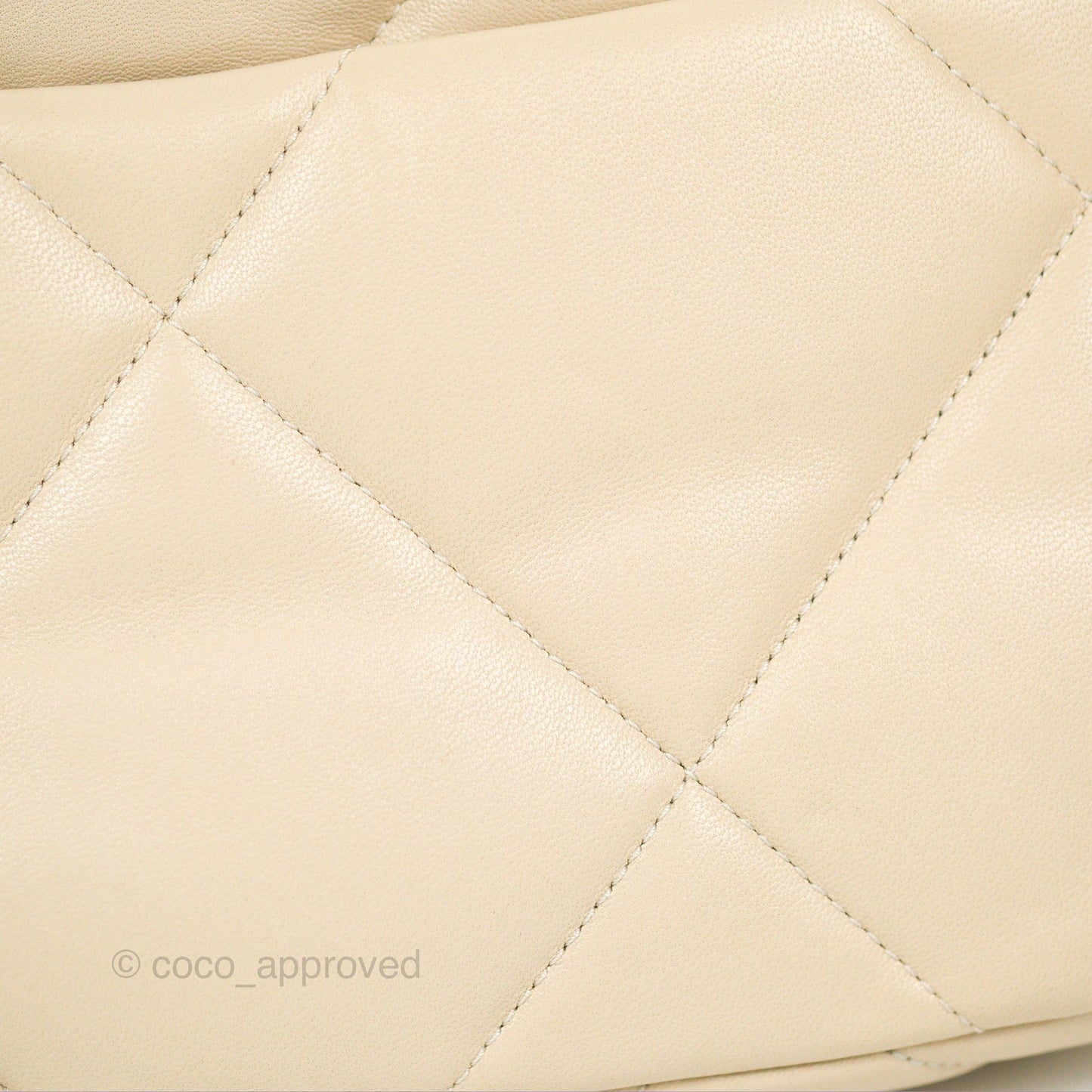 Chanel 19 Small Ivory Beige Mixed Hardware