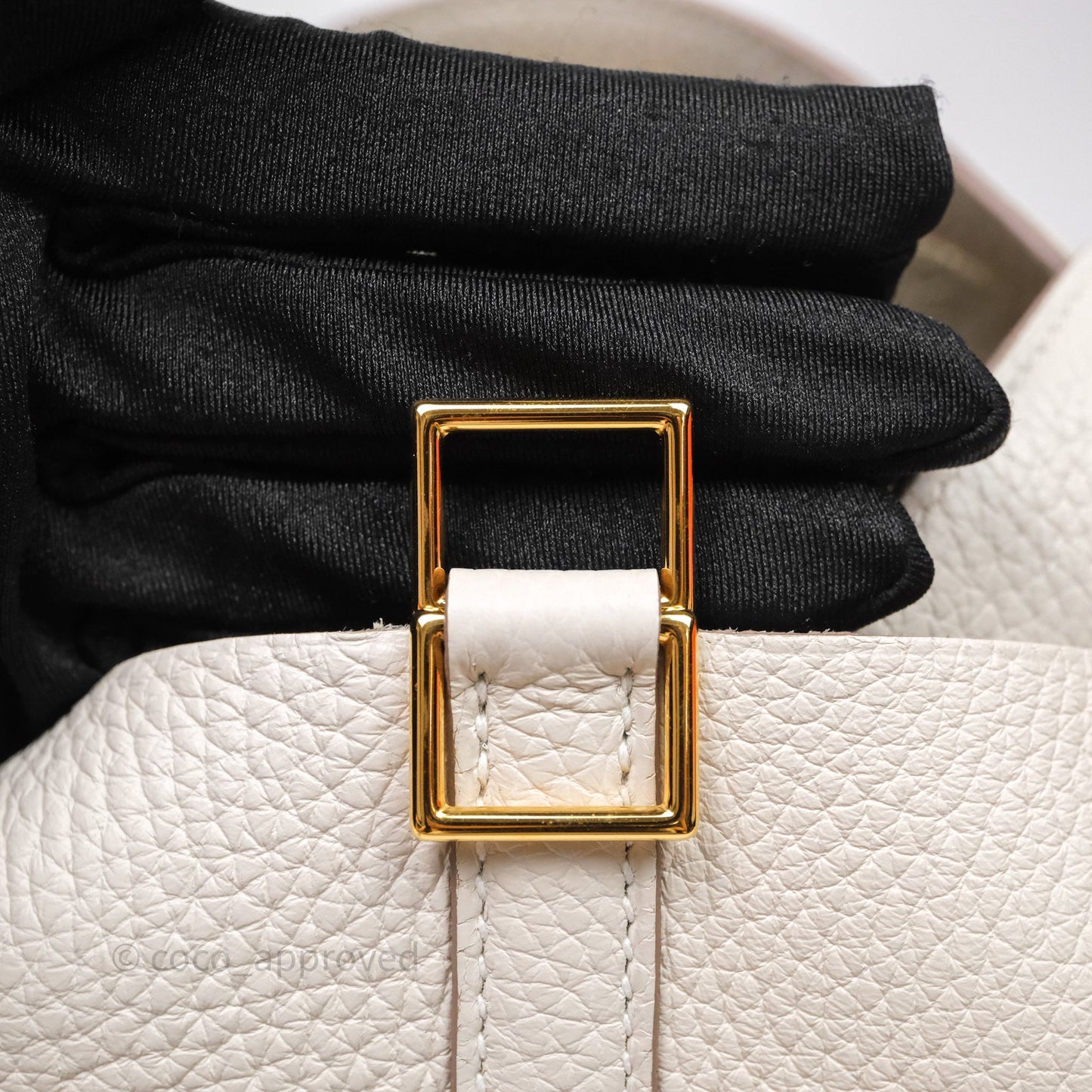Hermès Picotin 18 Beton 8L Clemence Gold Hardware