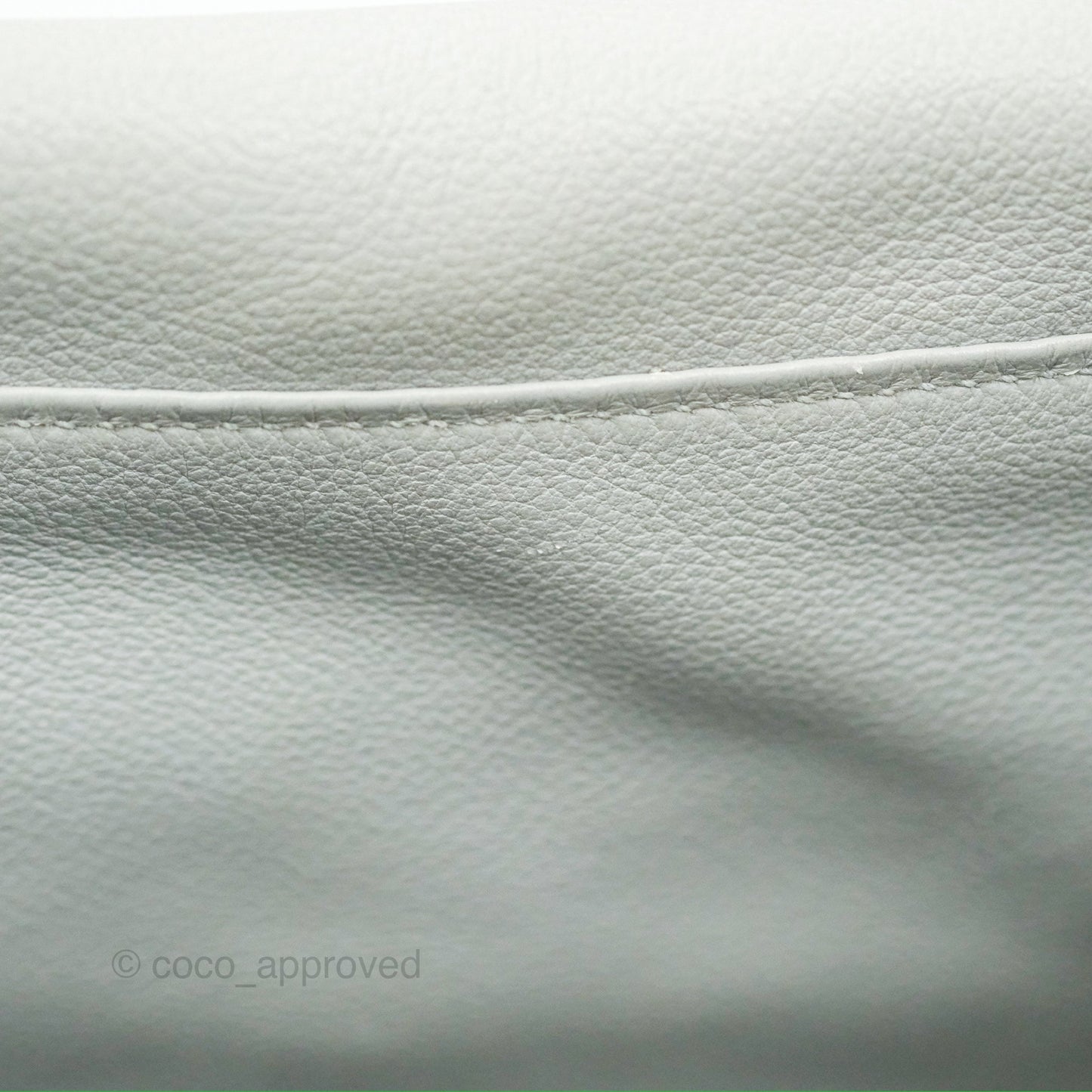 Hermès Lindy 30 Bleu Glacier Evercolor Palladium Hardware