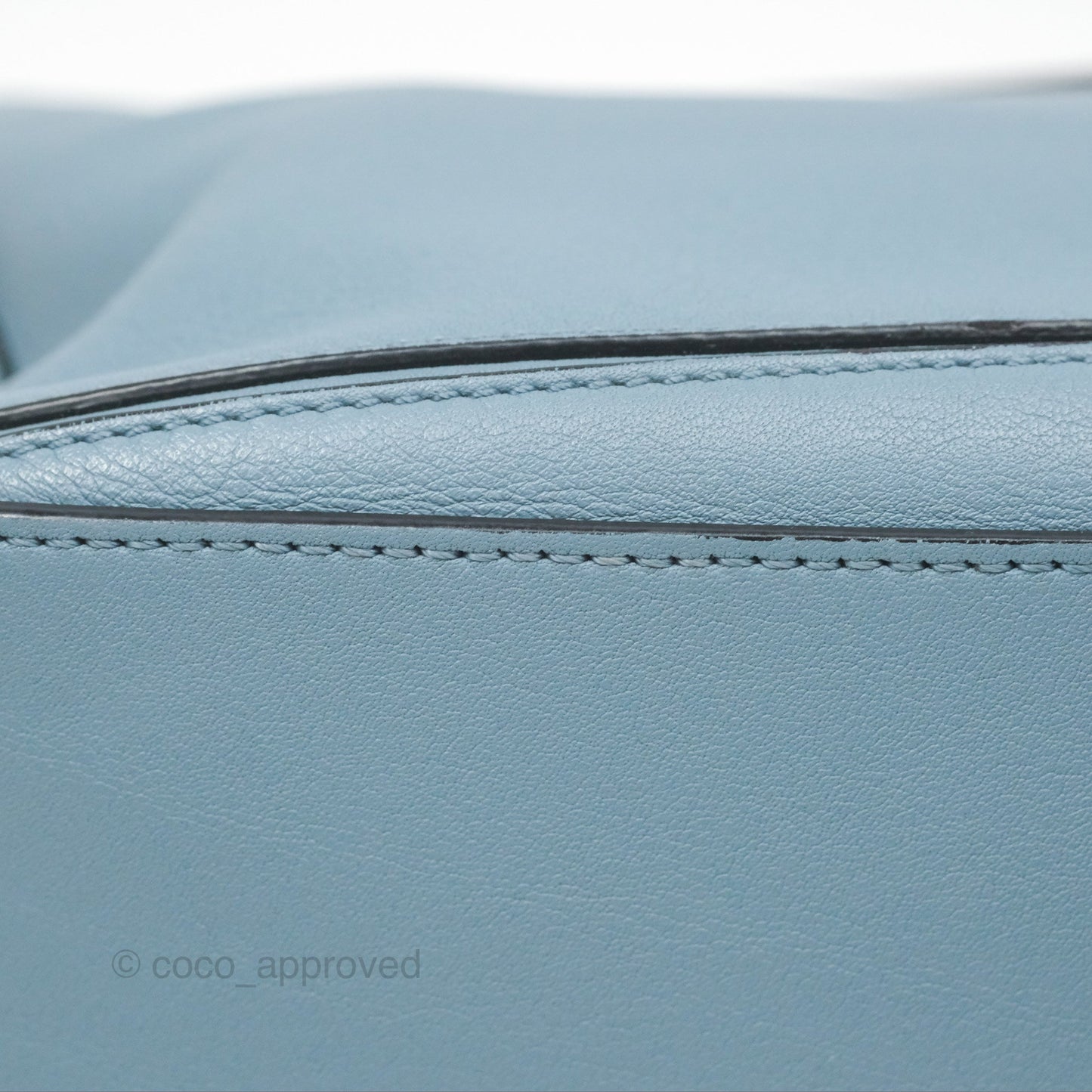 Loewe Small Puzzle Bag Stone Blue Calfskin