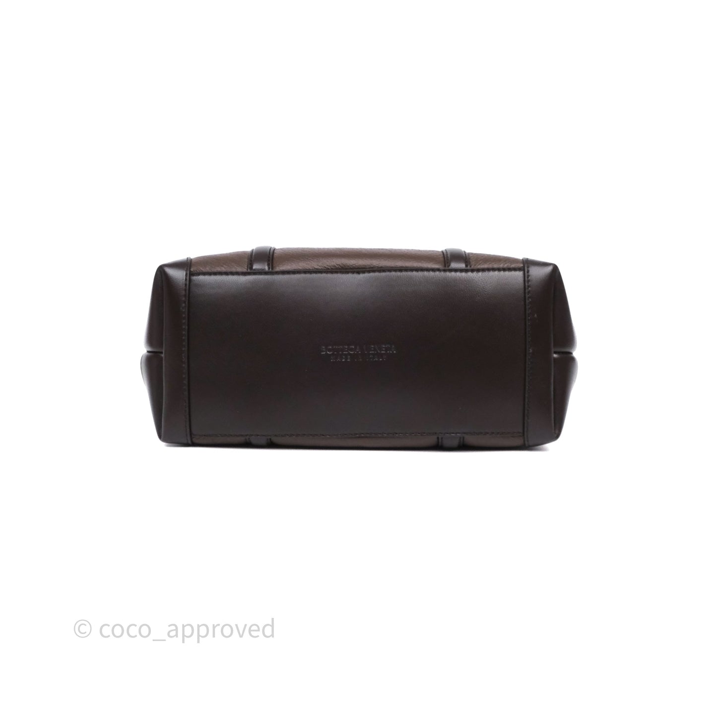 Bottega Veneta Shearling Aviator Small Andiamo Bag Brown