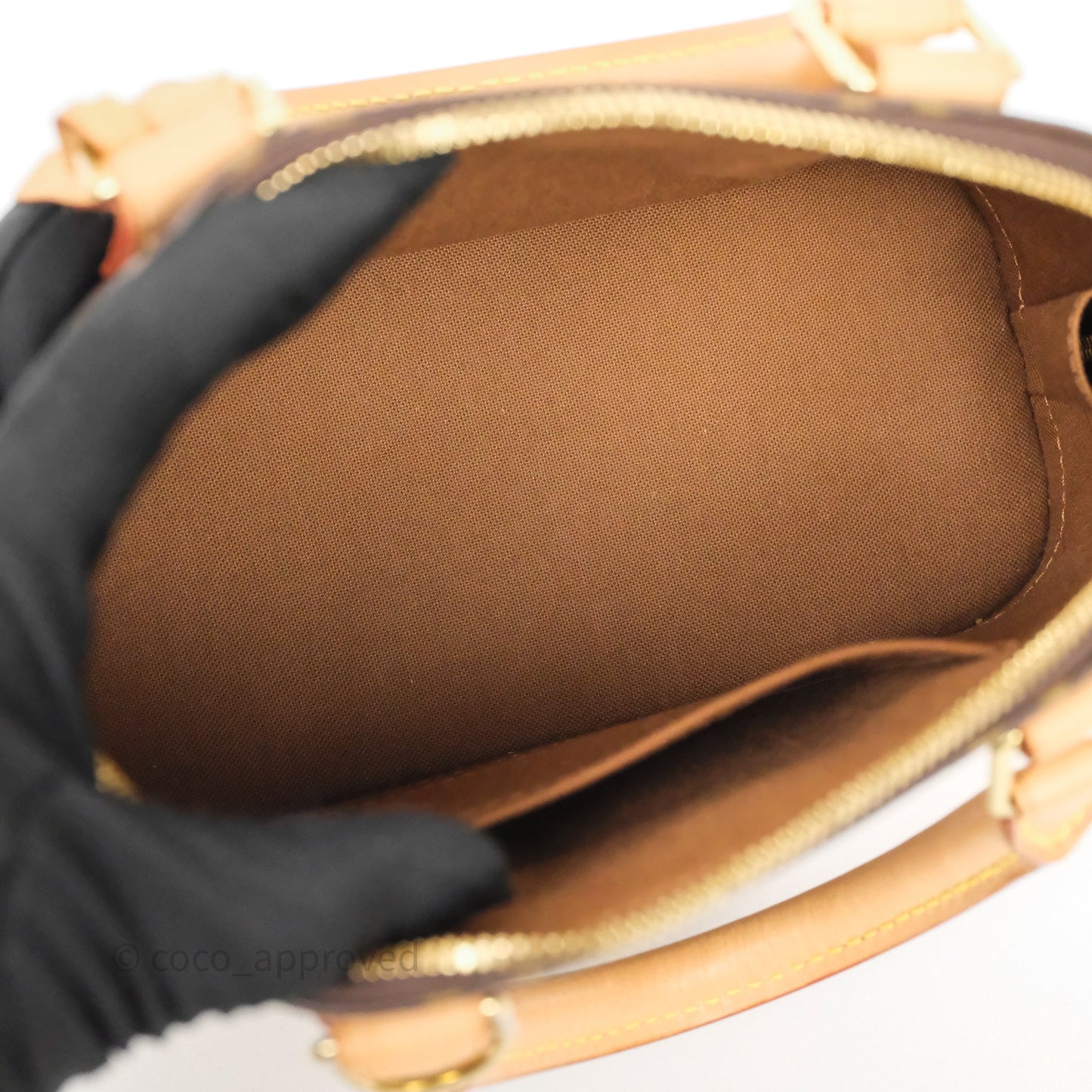Louis Vuitton Monogram Alma BB Bag Gold Hardware
