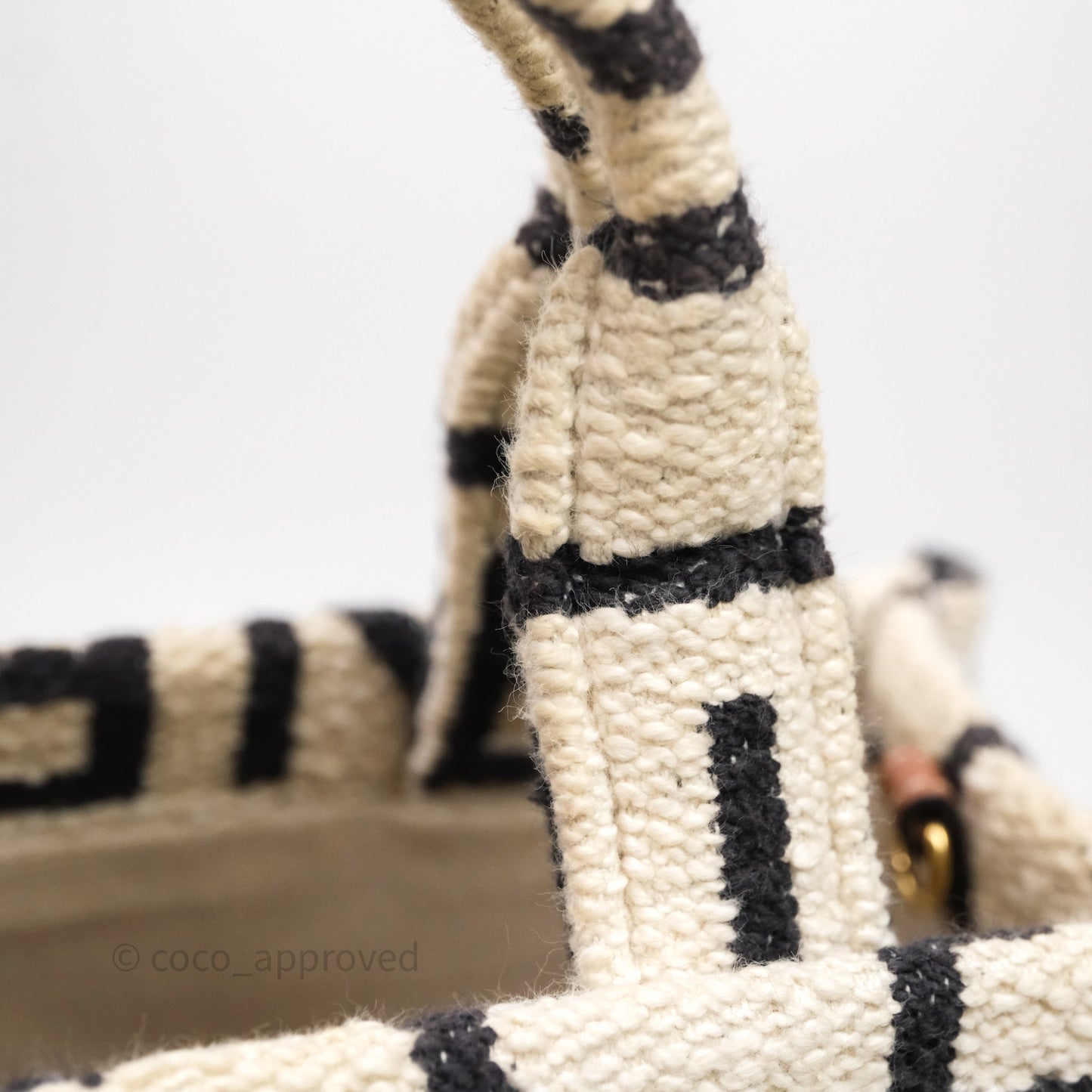 Celine Small Cabas Thais Textile with Celine All-Over White