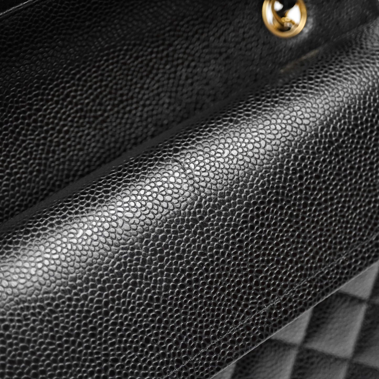 Chanel Classic Medium Flap Quilted Black Caviar Gold Hardware