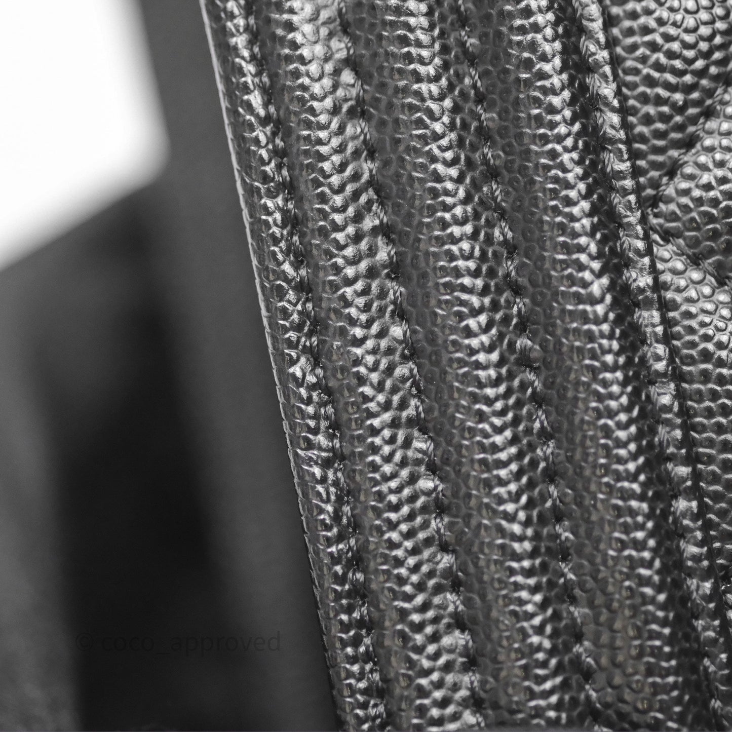 Chanel Quilted Medium Boy Black Caviar Ruthenium Hardware