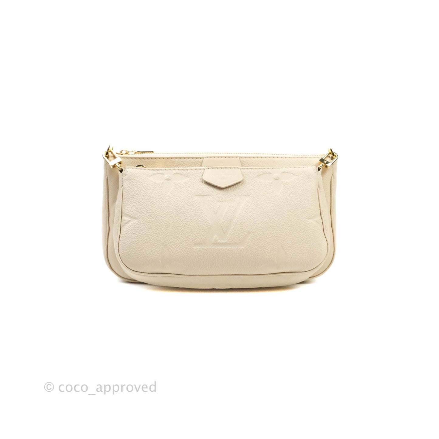 Louis Vuitton Multi Pochette Accessories Monogram Empreinte in Cream