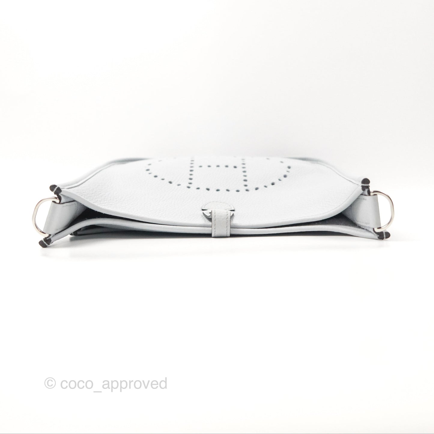 Hermes Evelyne III 29 Bleu Pale Clemence Palladium Hardware