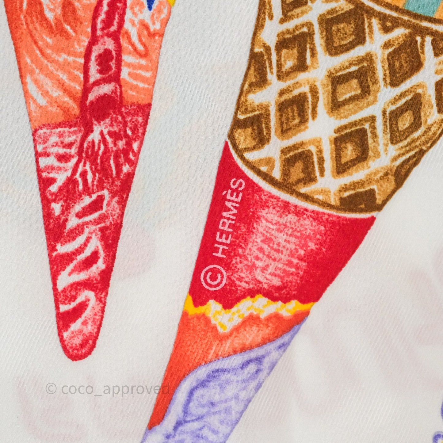 Hermès Funny Ice Cream Scarf 70