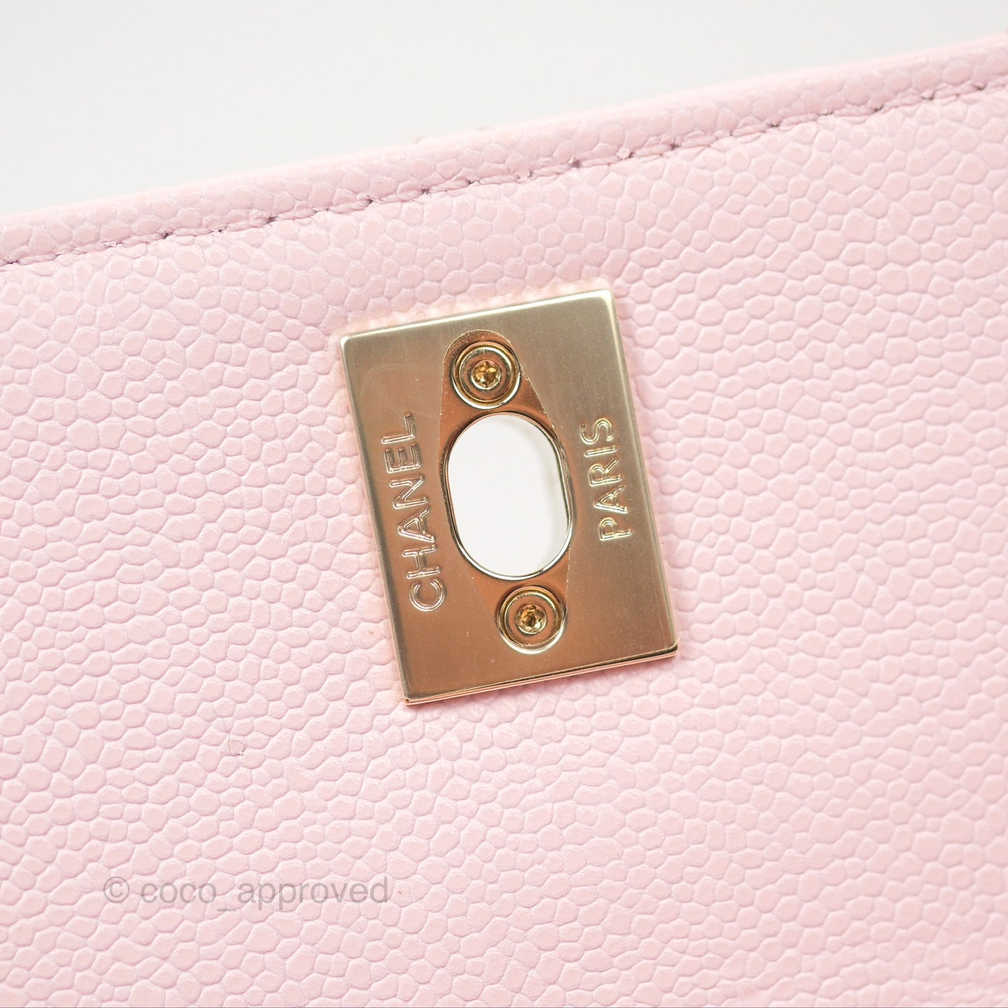 Chanel Quilted Small Business Affinity Flap Light Pink Caviar Gold Hardware