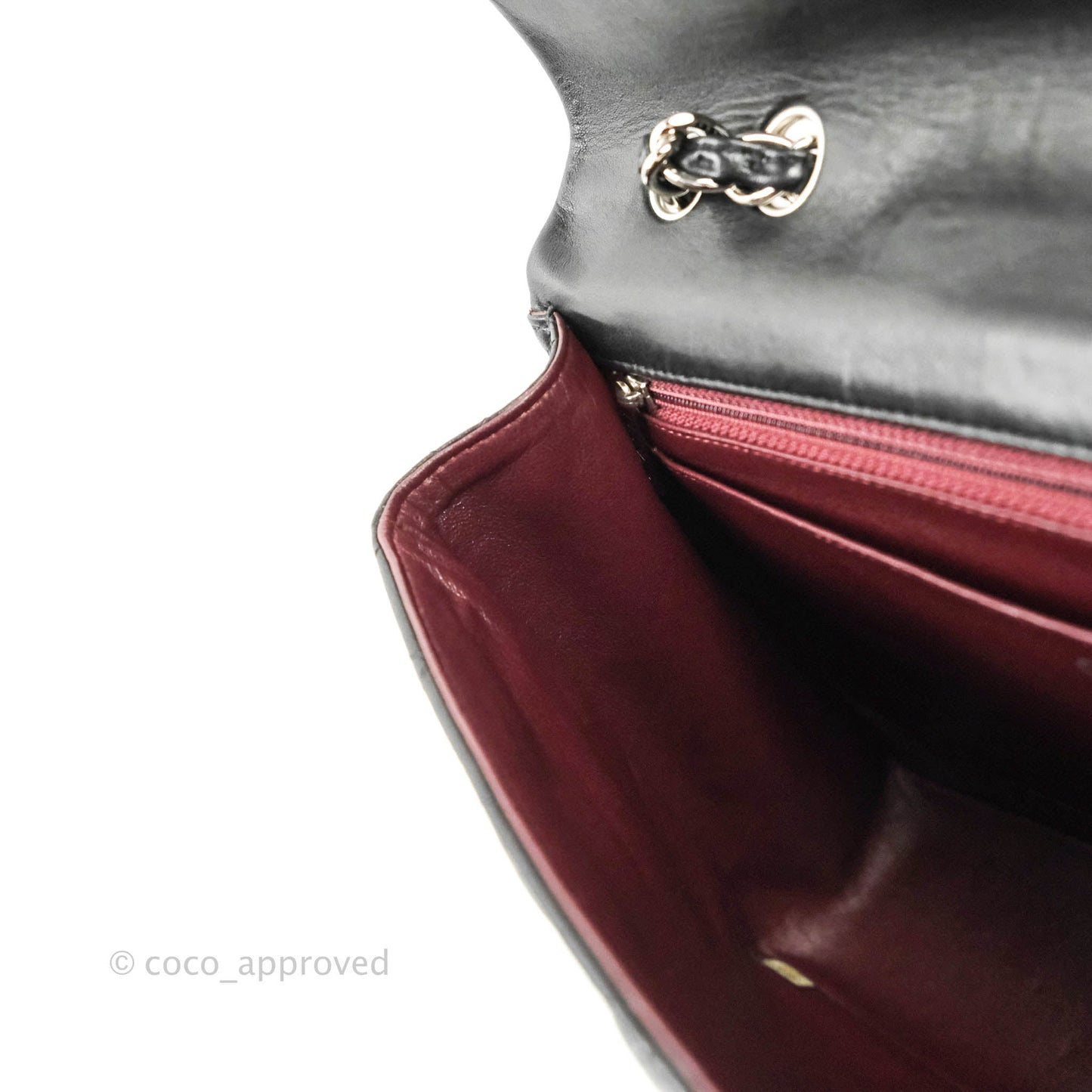 Chanel Jumbo Single Flap Black Lambskin Silver Hardware⁣⁣