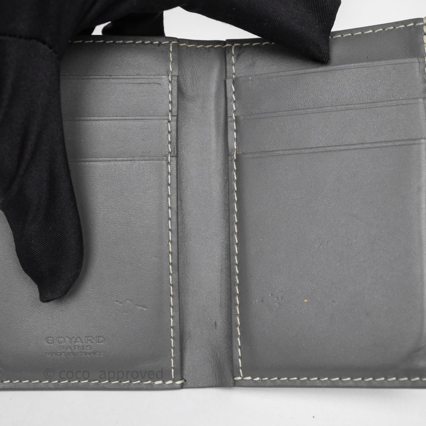 Goyard Saint Pierre Card Wallet Grey Goyardine
