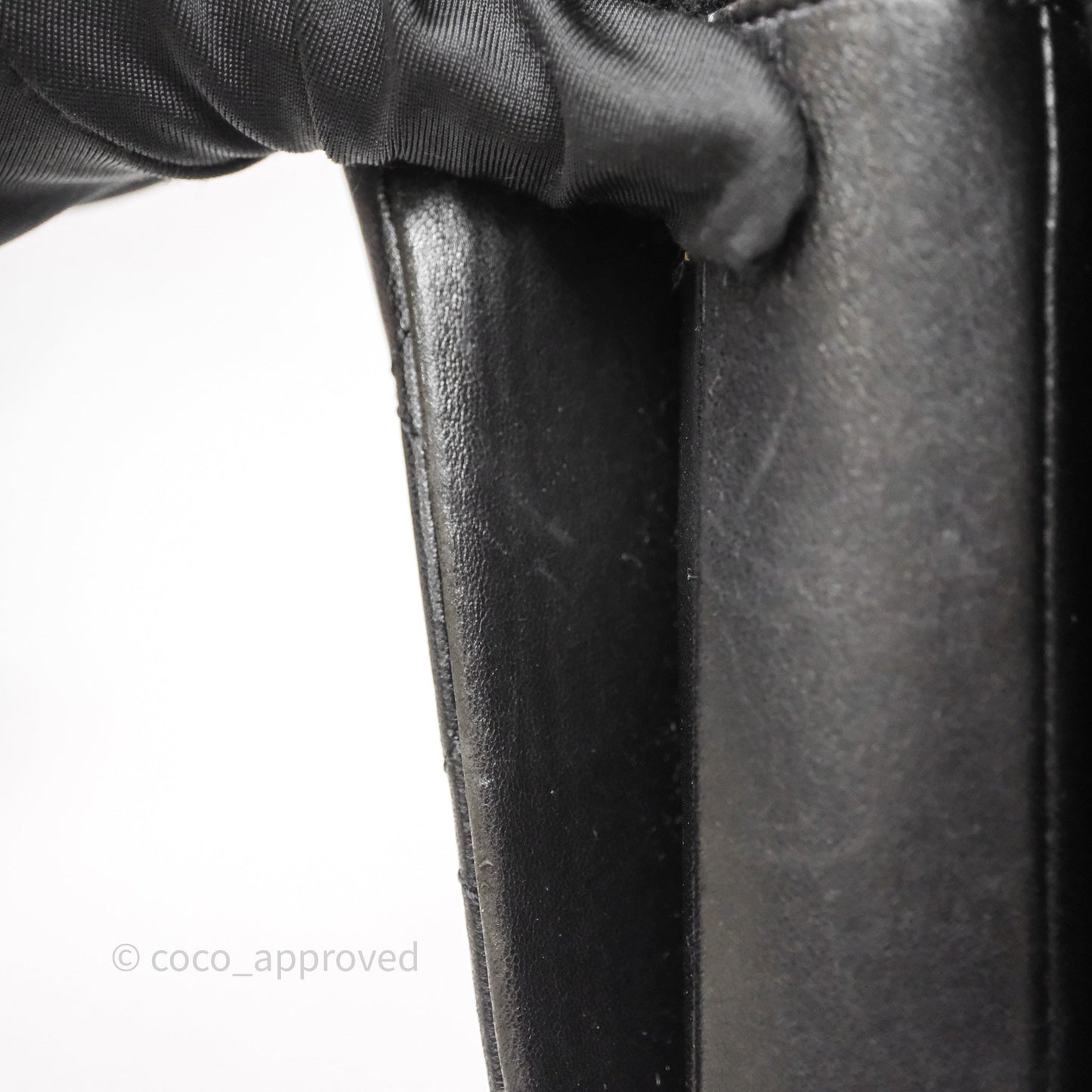 Chanel Quilted Flap Bag Black Calfskin Aged Gold Hardware